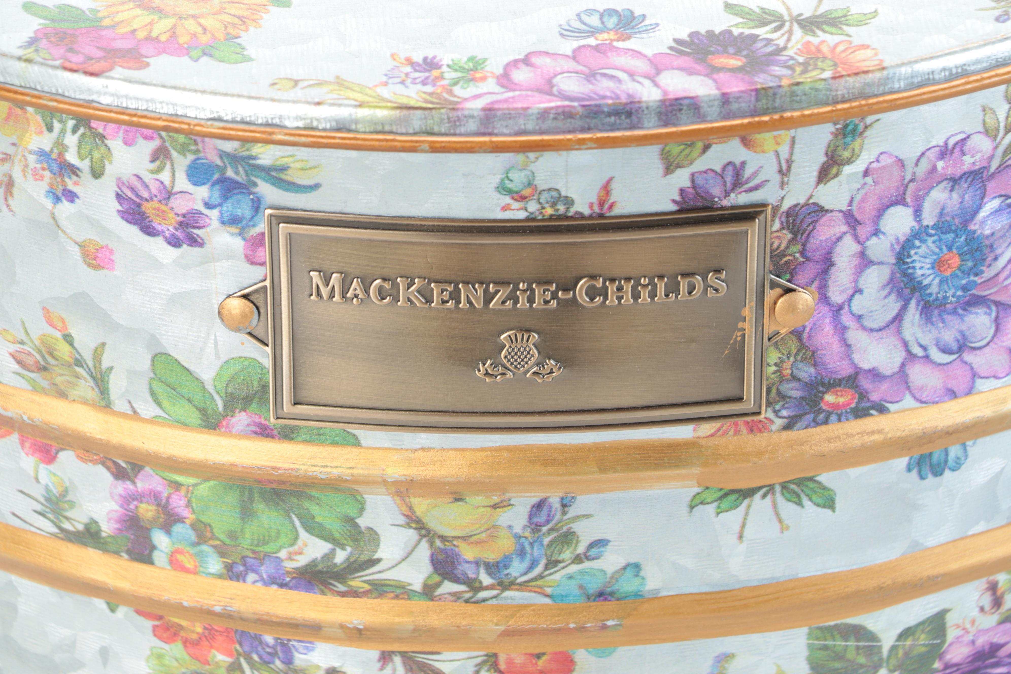 MacKenzie-Childs Flower Market Galvanized Containers with Scoops