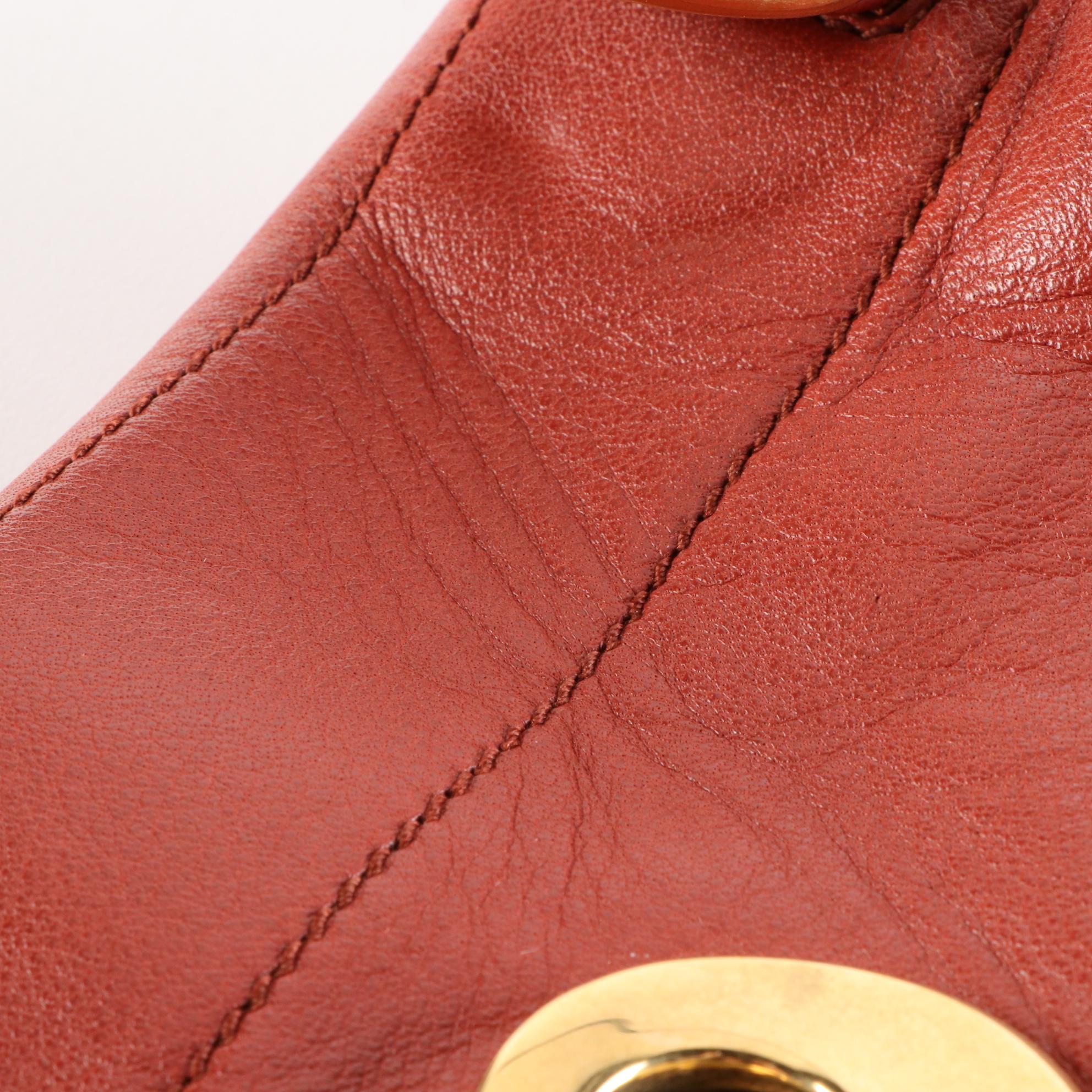 Yves Saint Laurent Muse Two Handbag in Calfskin Grained Leather and Textile