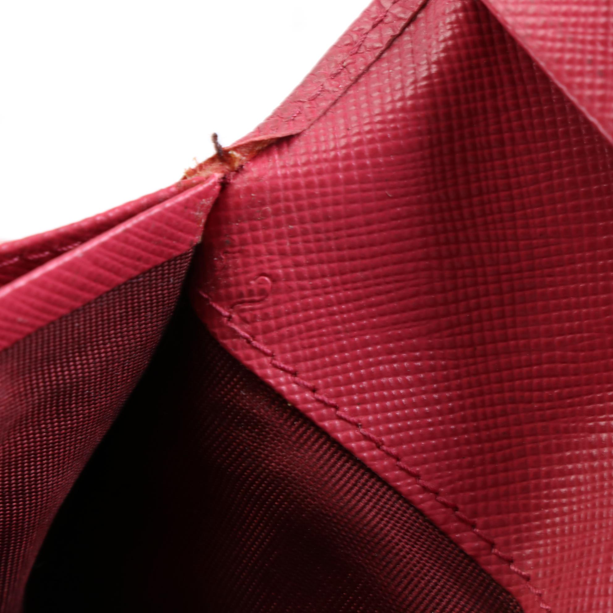 Prada Long Wallet with Bow in Saffiano Leather