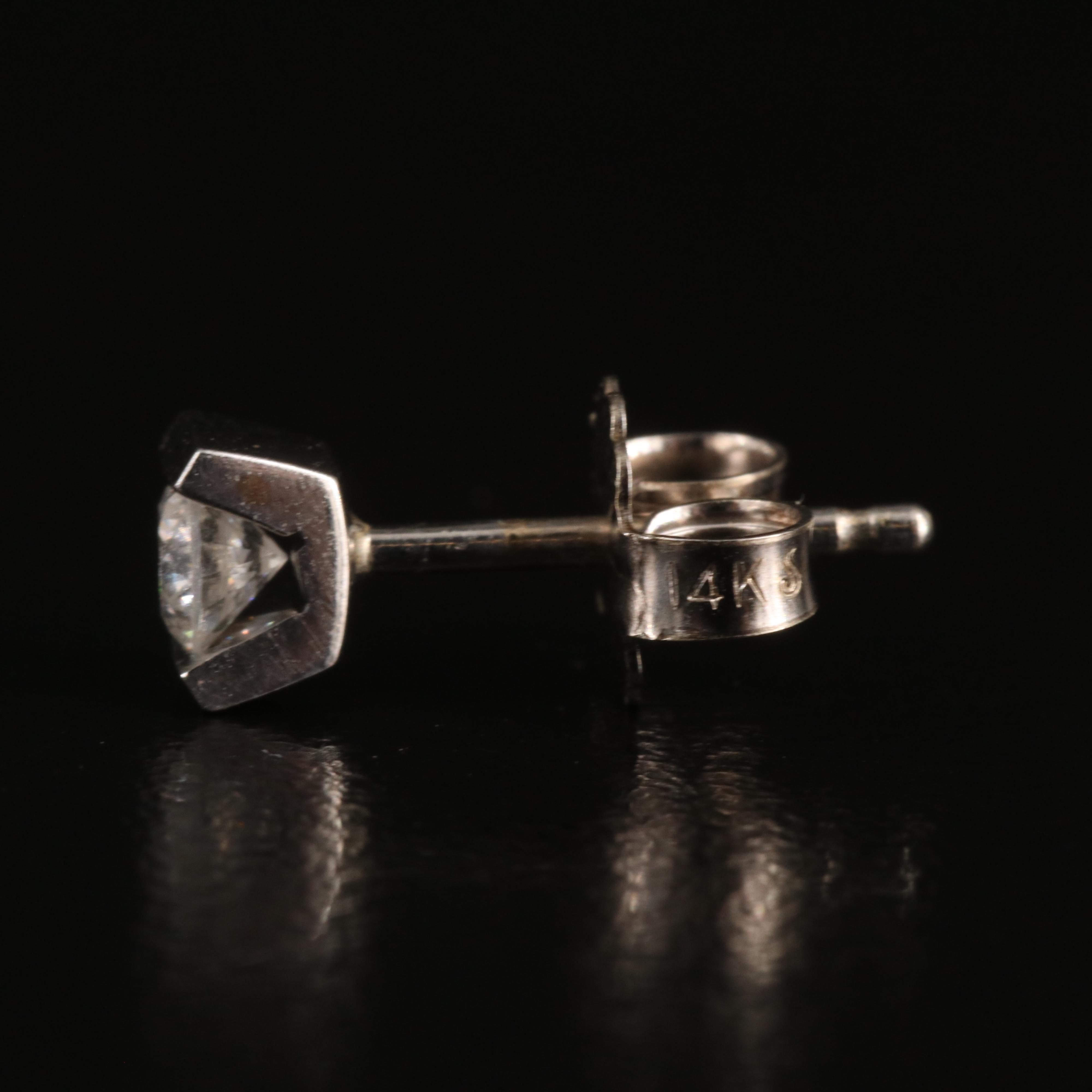14K 0.24 CTW Diamond Tension Set Stud Earrings