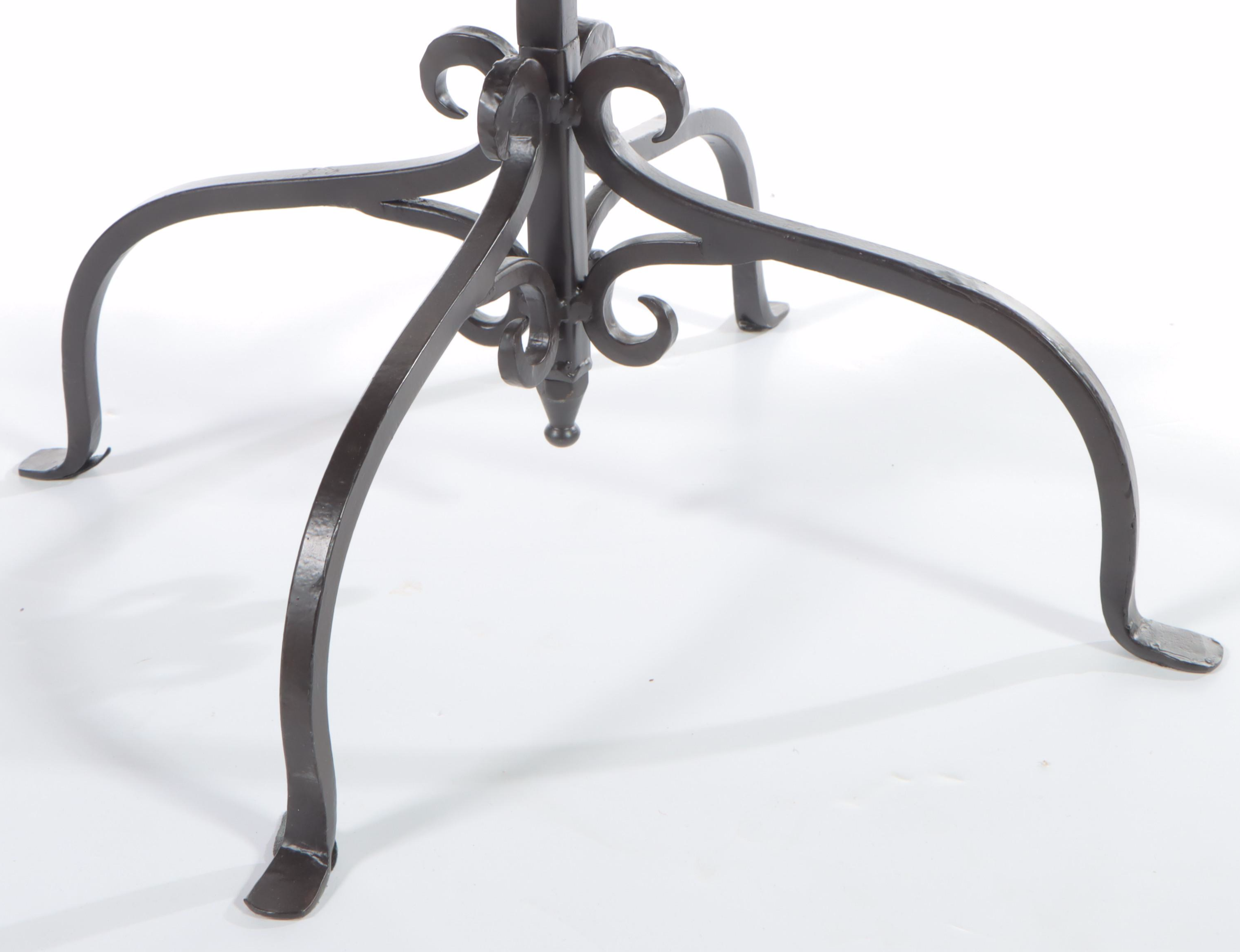 Patinated and Scrolled Metal Adjustable Music Stand