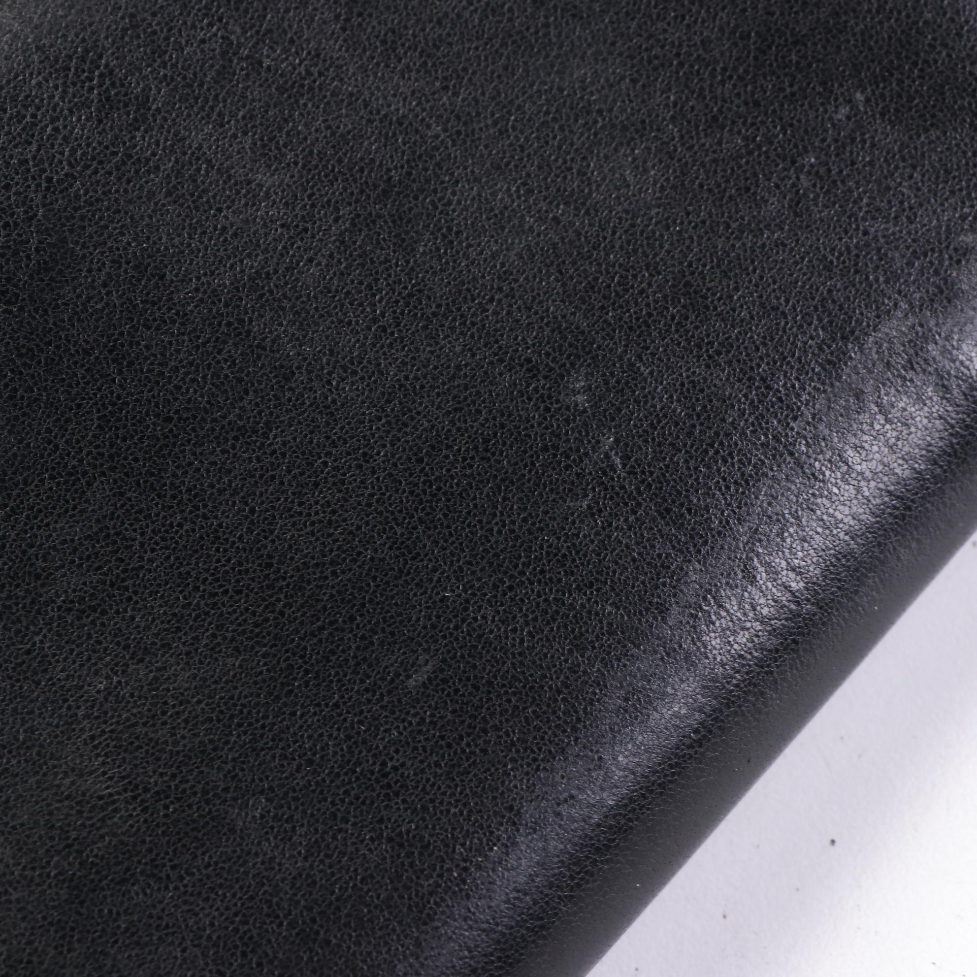 Chanel Zip-Around Wallet in Black Leather with CC Logo