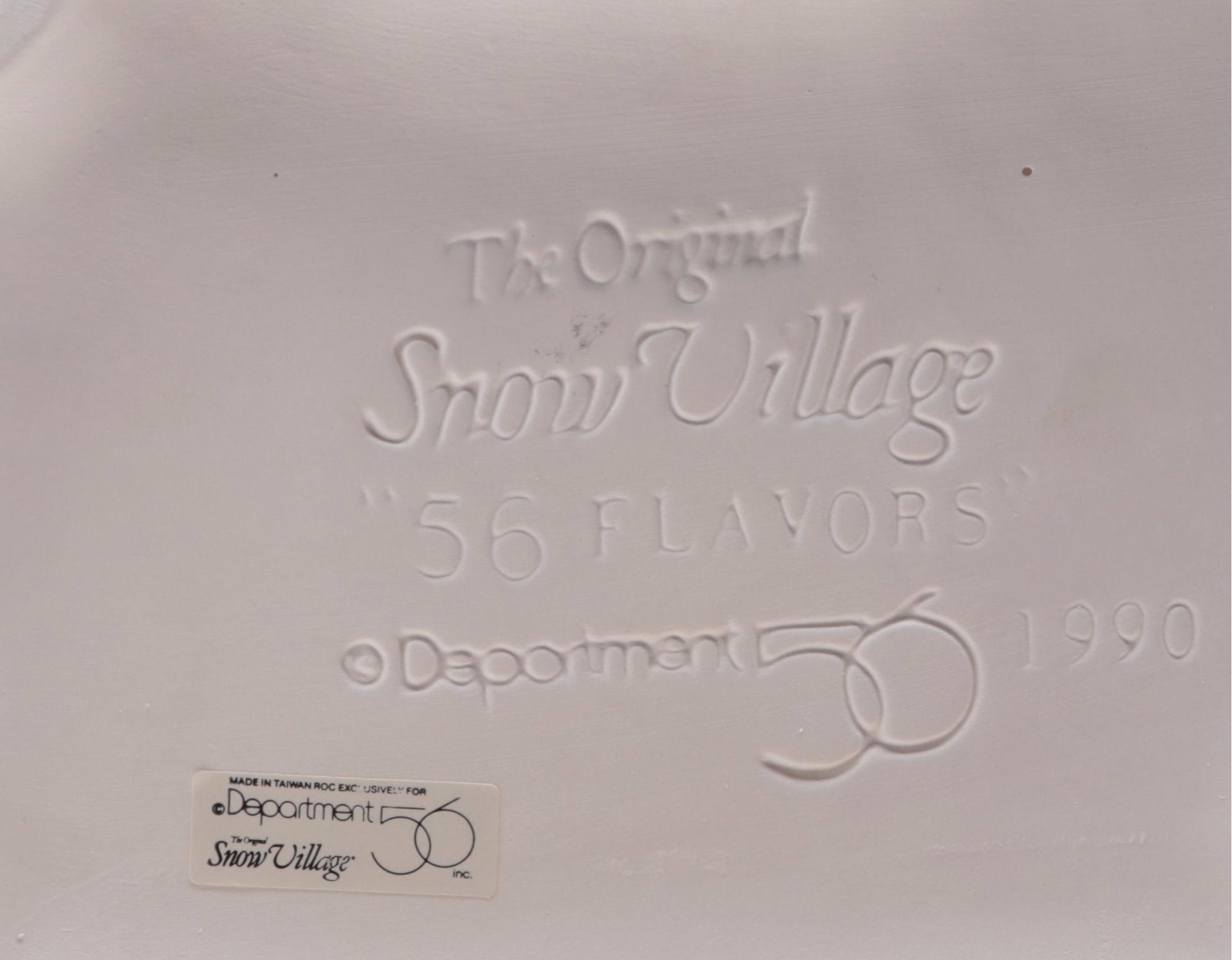 Department 56 Porcelain "56 Flavors" with Other Snow Village Houses