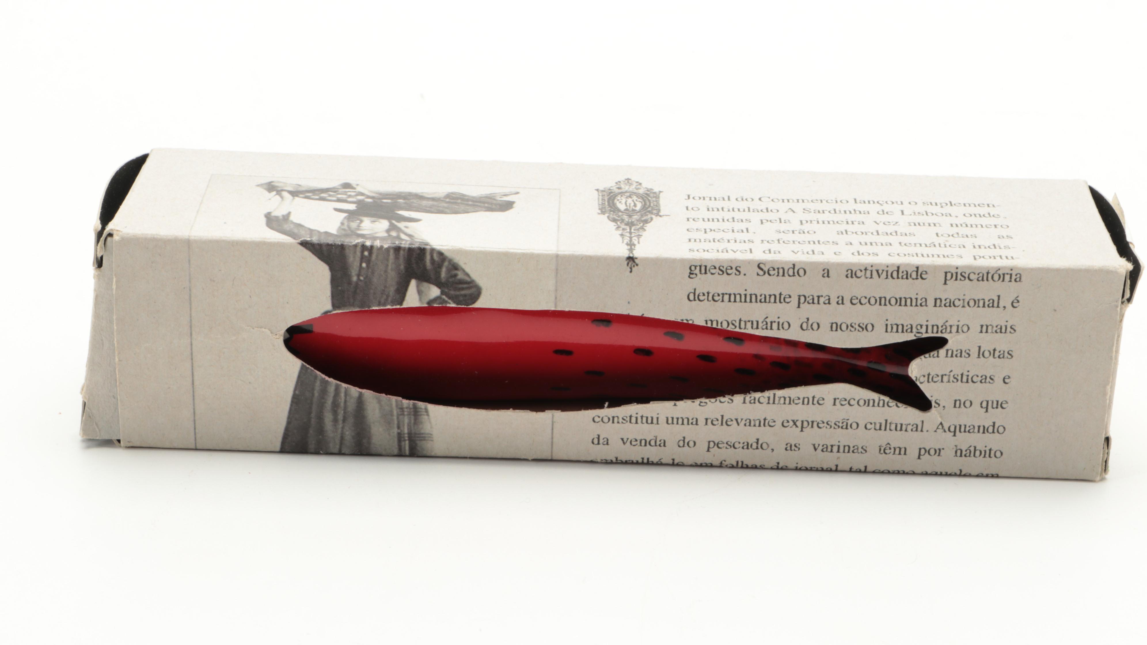 Tiago Albuquerque for Bordallo Pinheiro Ceramic Faience Sardine Figurines