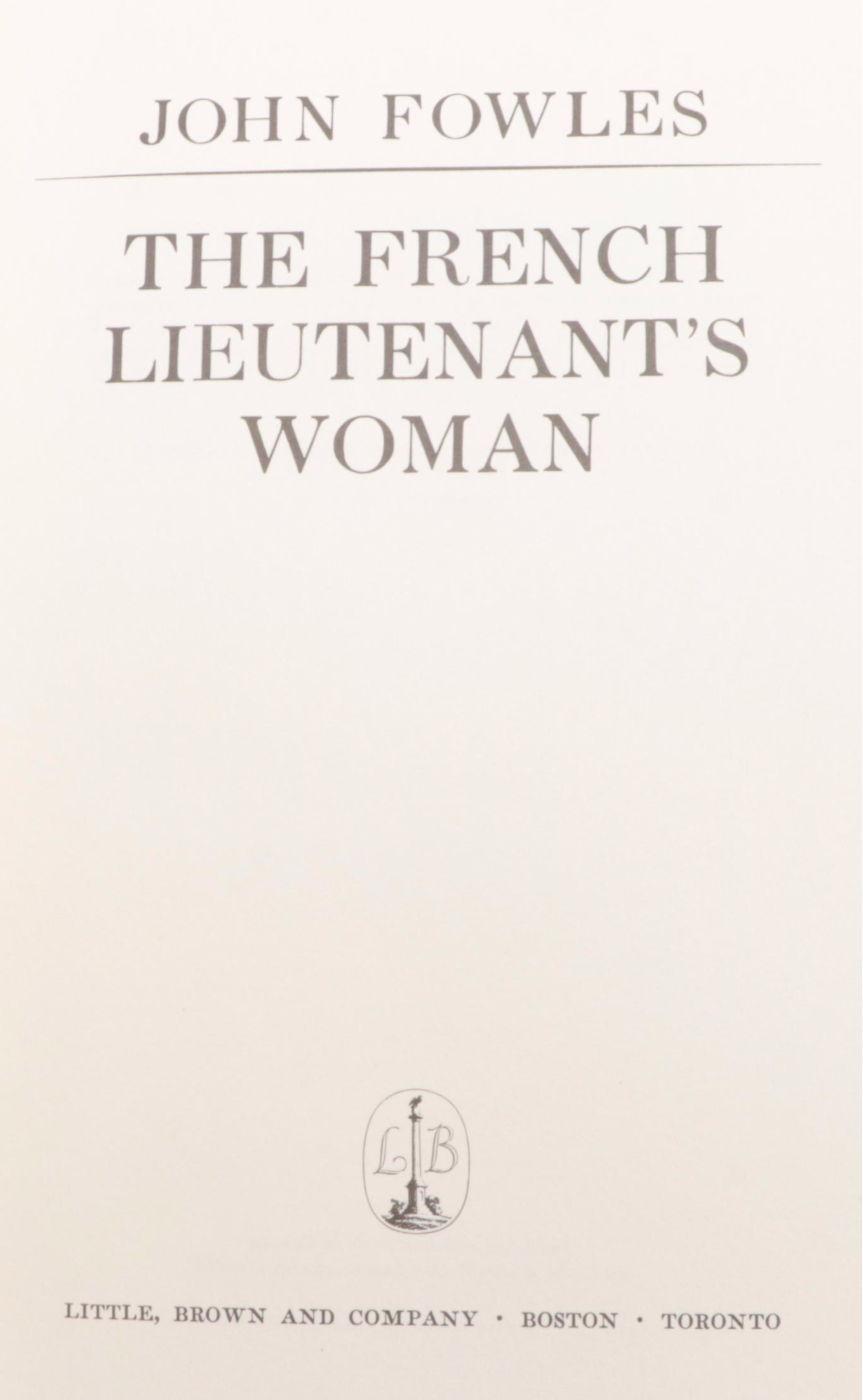 First Edition "The French Lieutenant's Woman" by John Fowles with Other Fiction
