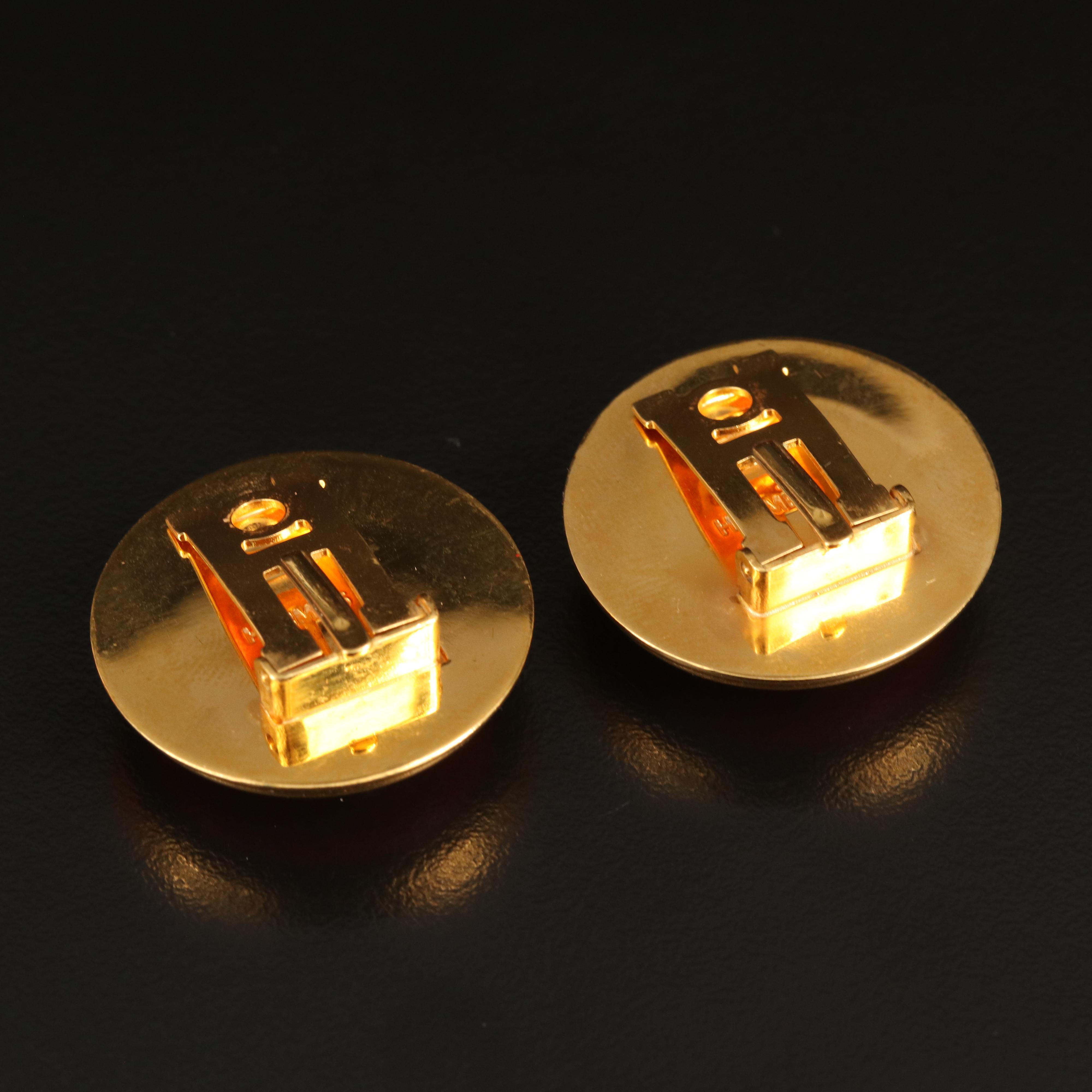 Hermès Enamel Earrings