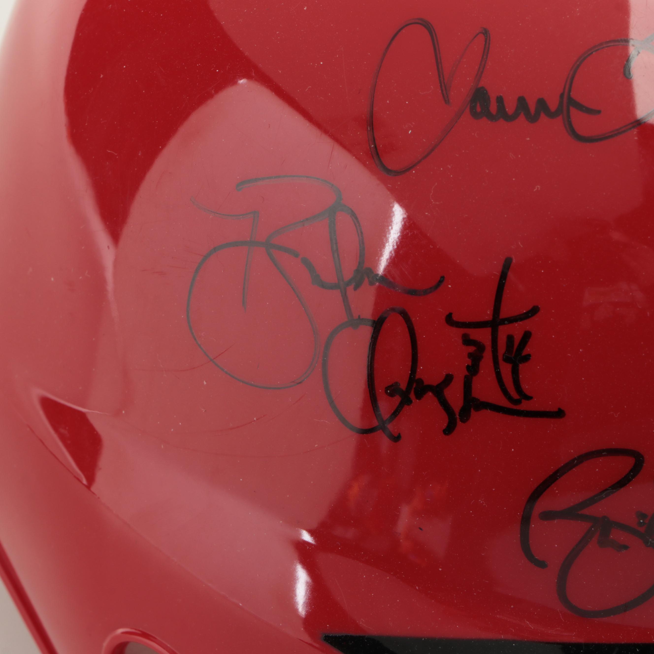 2006 Cincinnati Reds Signed Mini Helmet with López, Claussen and More
