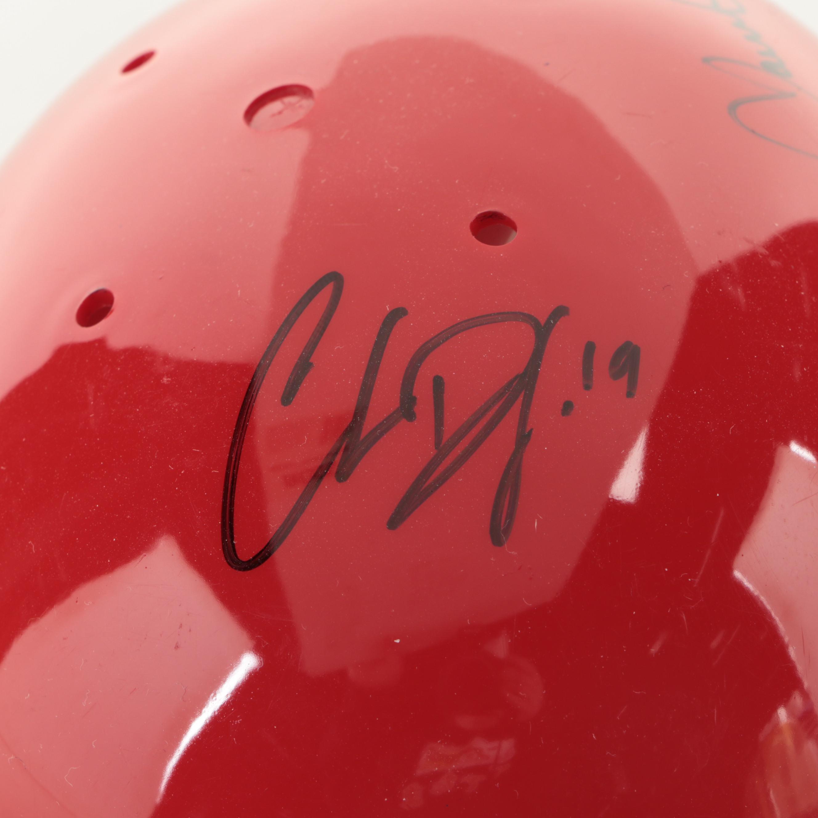 2006 Cincinnati Reds Signed Mini Helmet with López, Claussen and More