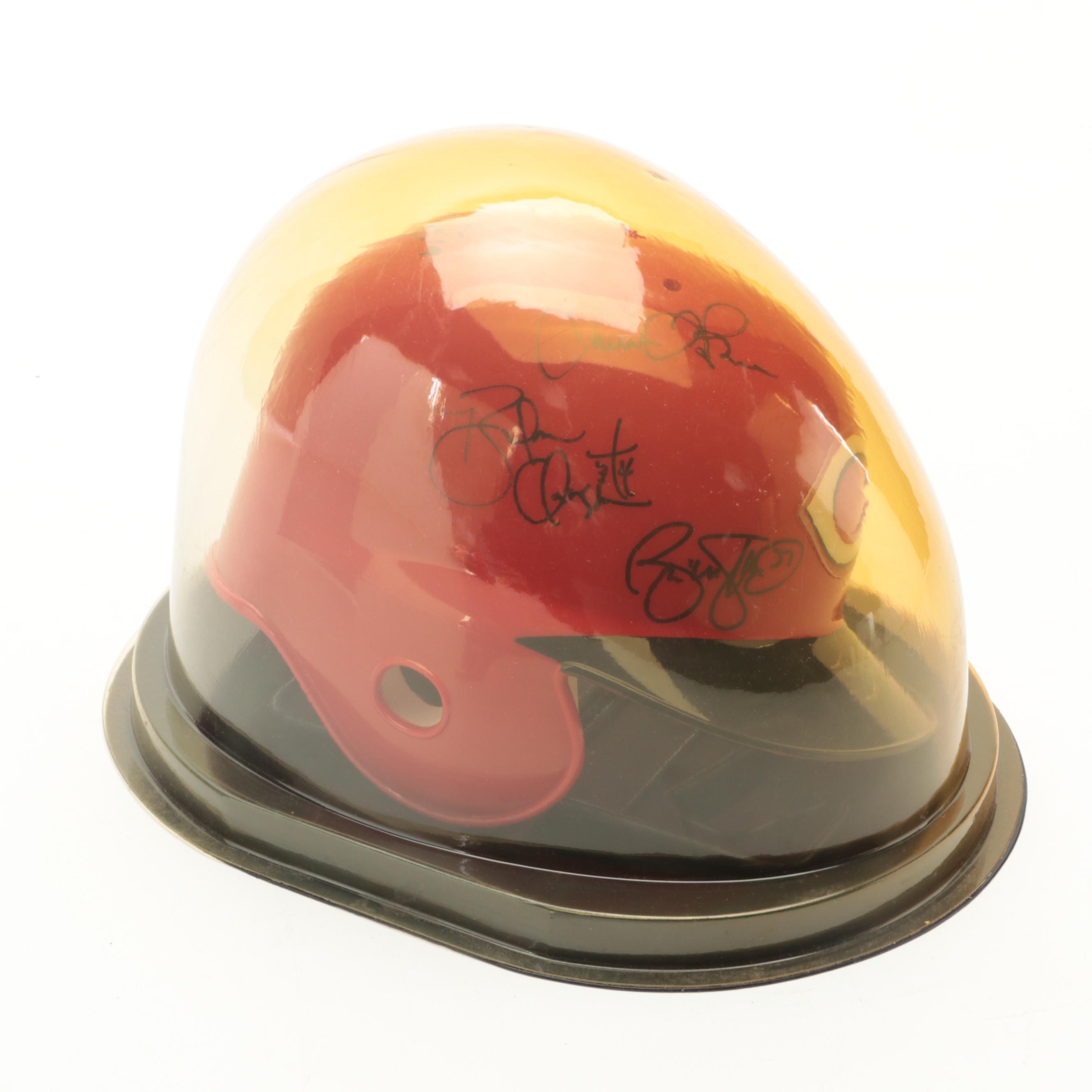 2006 Cincinnati Reds Signed Mini Helmet with López, Claussen and More