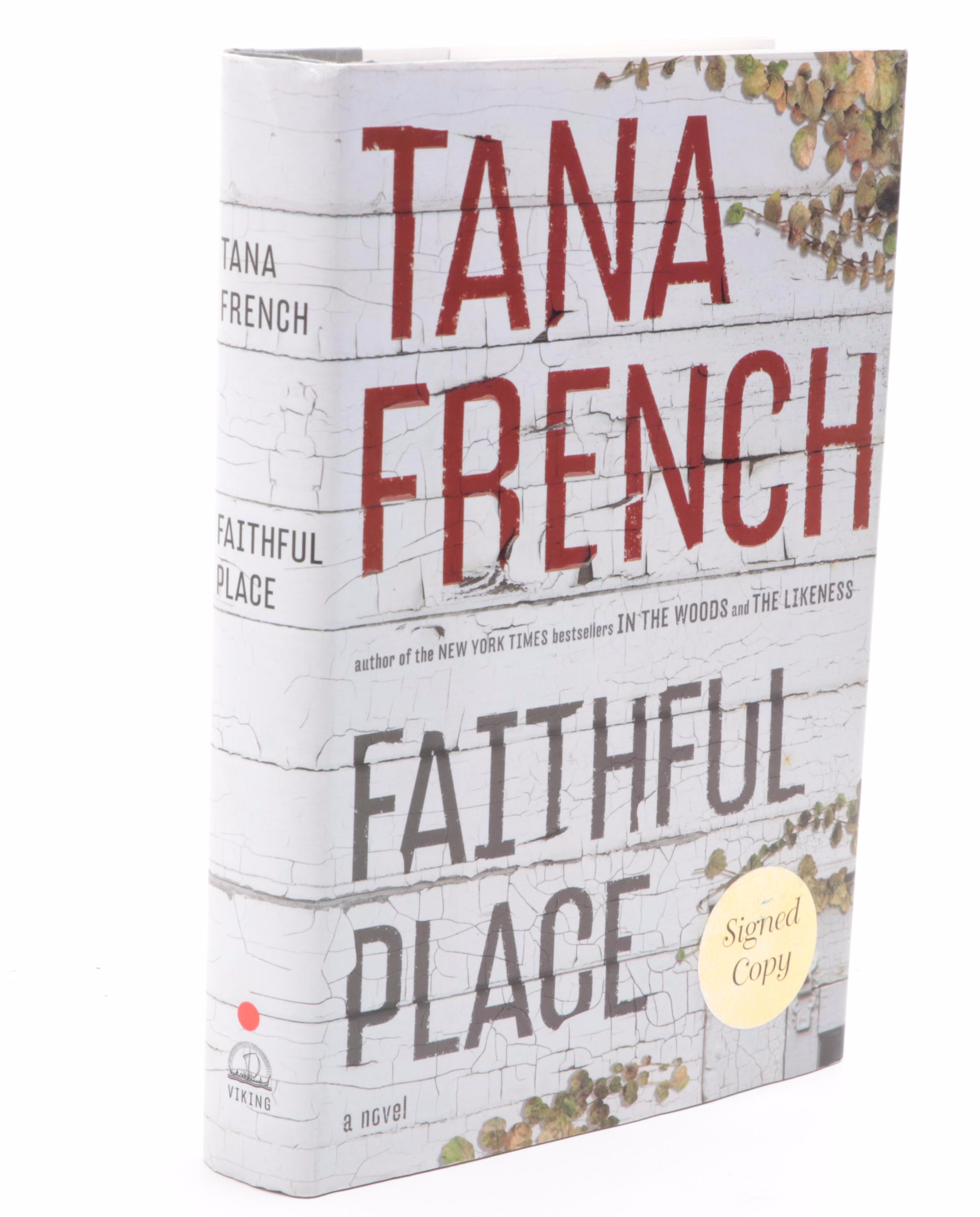 Signed "Faithful Place" by Tana French and More Signed Fiction Books