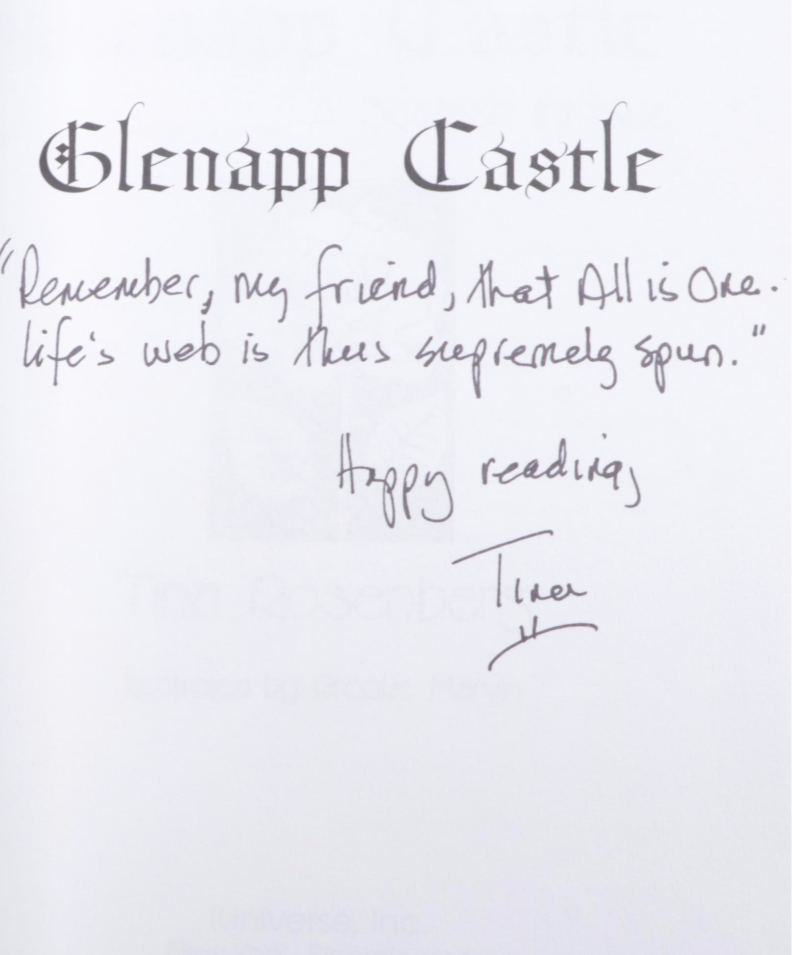 Signed "Faithful Place" by Tana French and More Signed Fiction Books