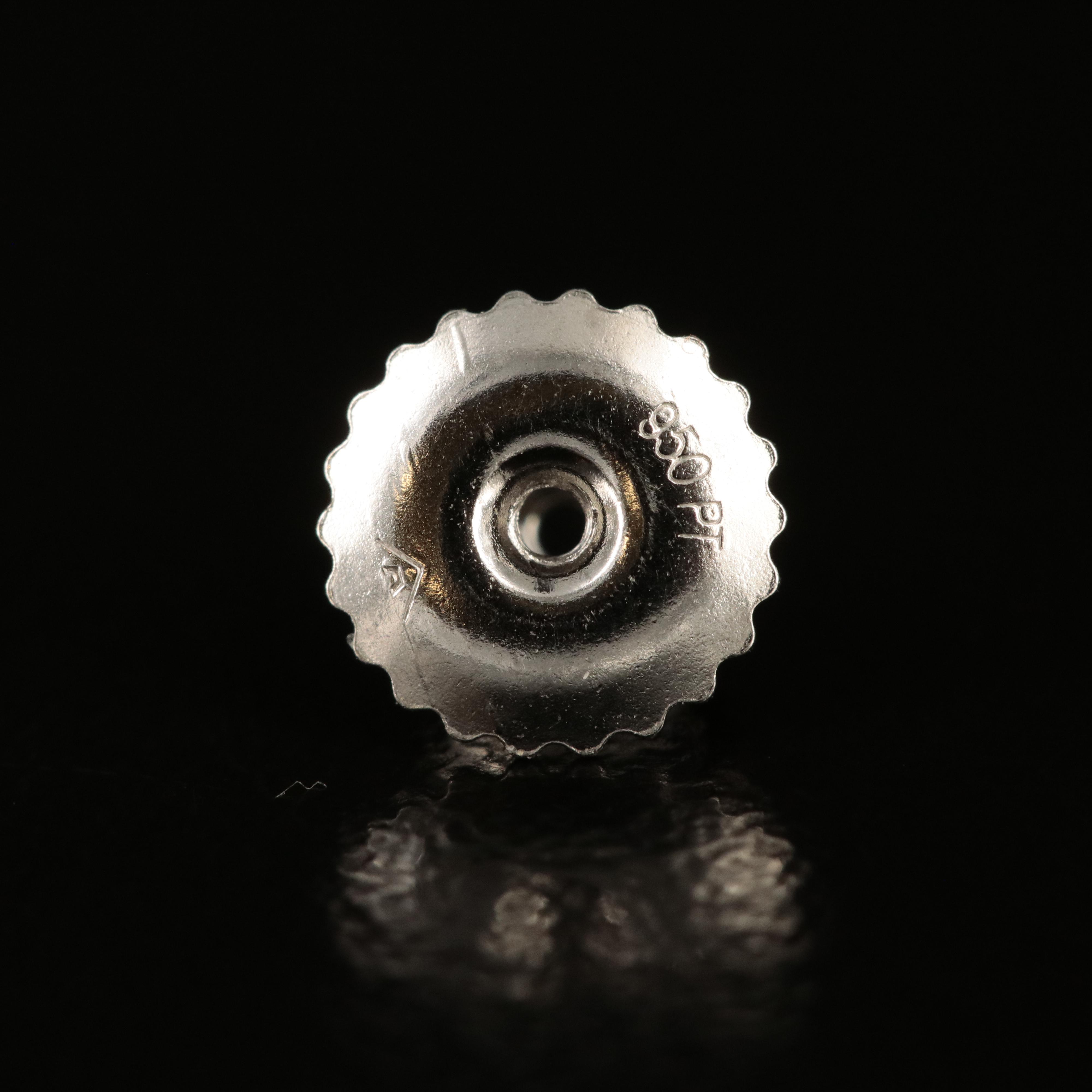 Platinum 3.28 CTW Lab Grown Diamond Stud Earrings