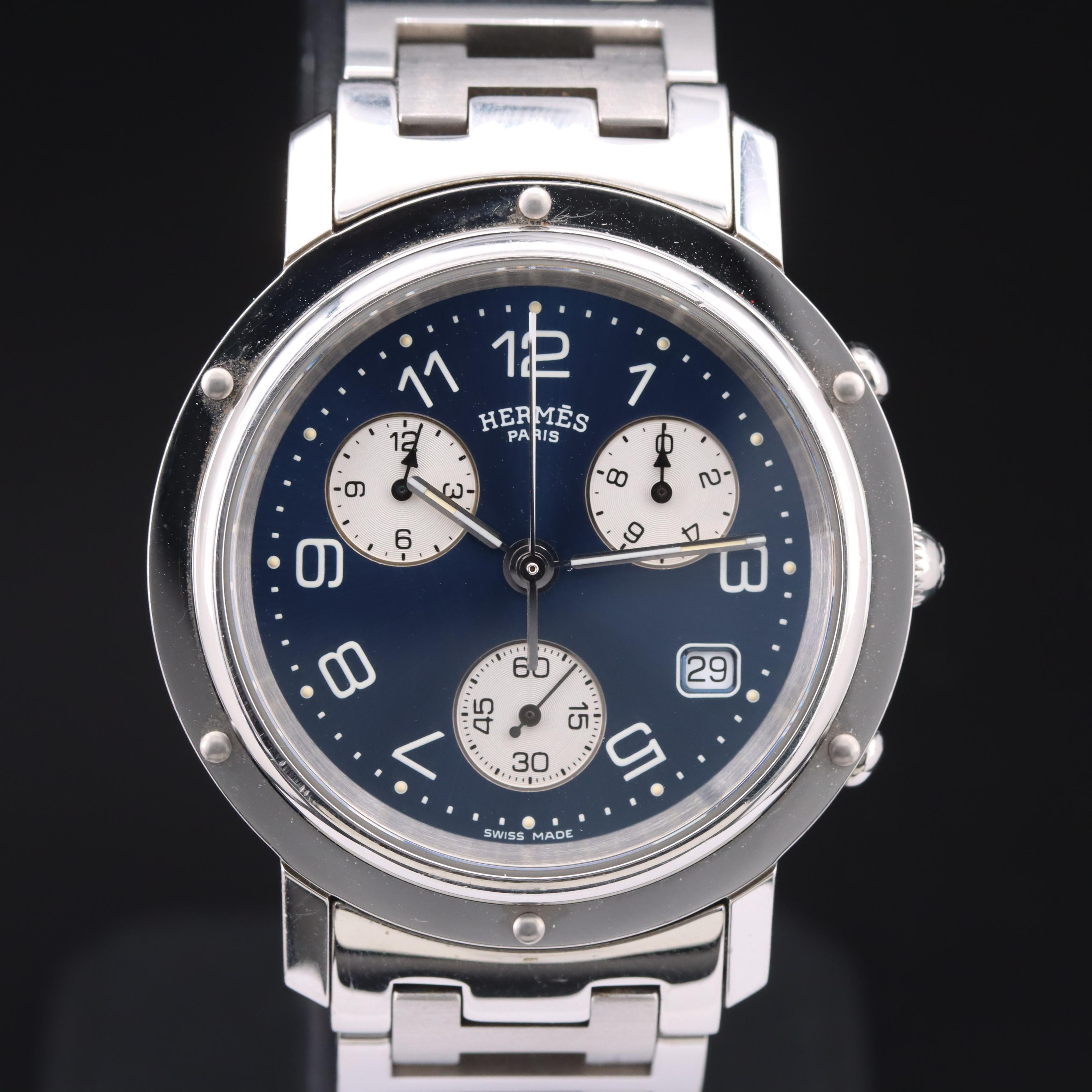 Hermès Clipper Chronograph Watch