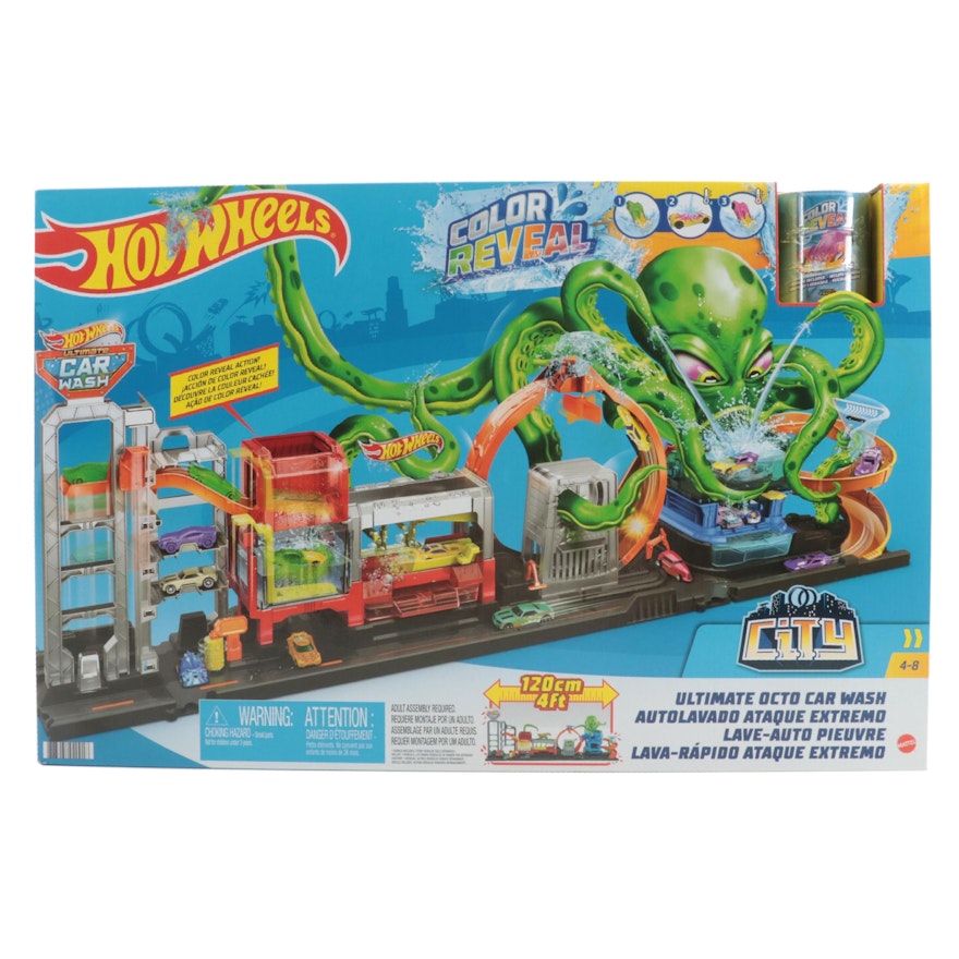 Mattel Hot Wheels City Ultimate Octo Car Wash Playset