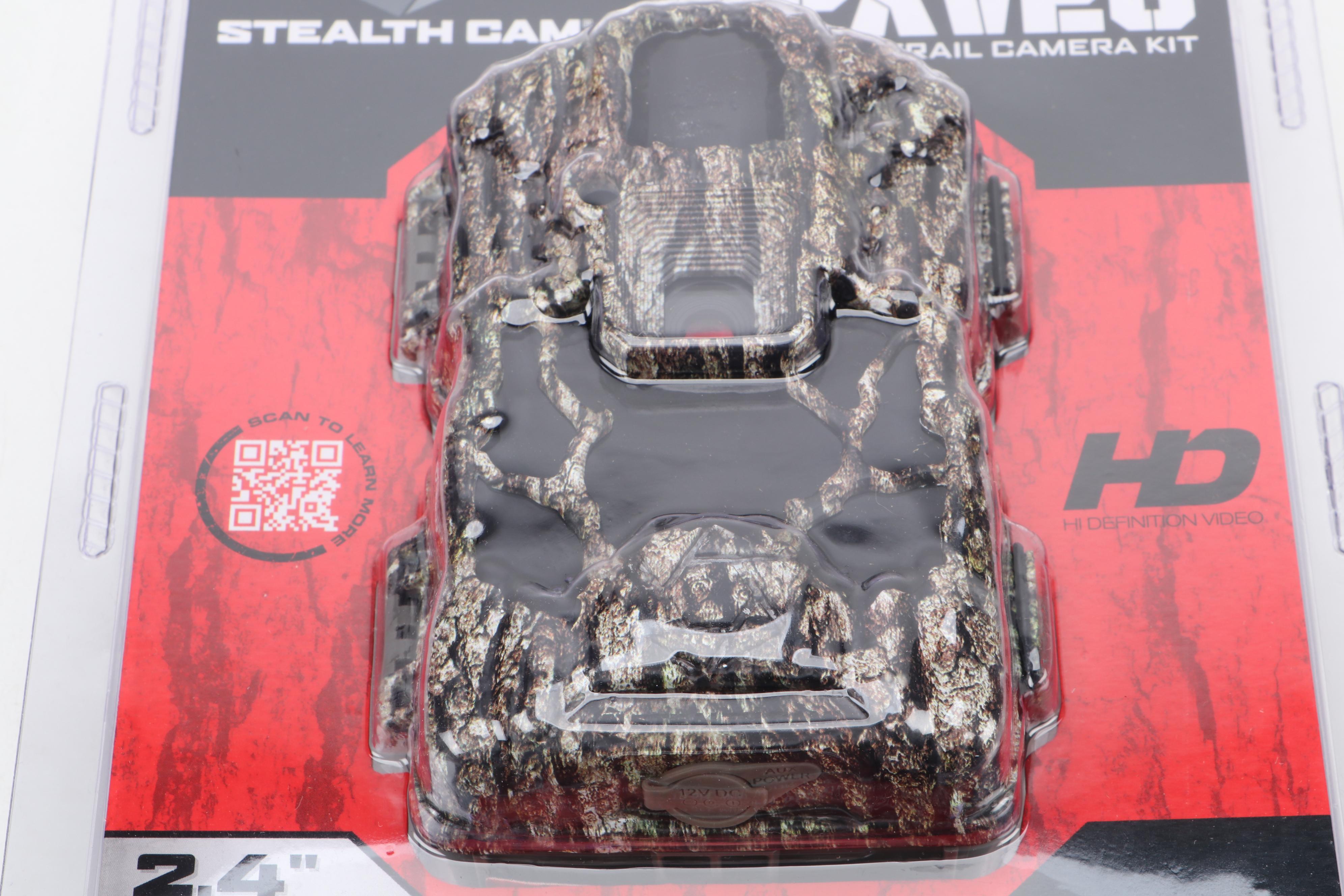 Two Stealth Cam PXV26 Infrared Trail Camera Kits With Muddy SD Card Reader