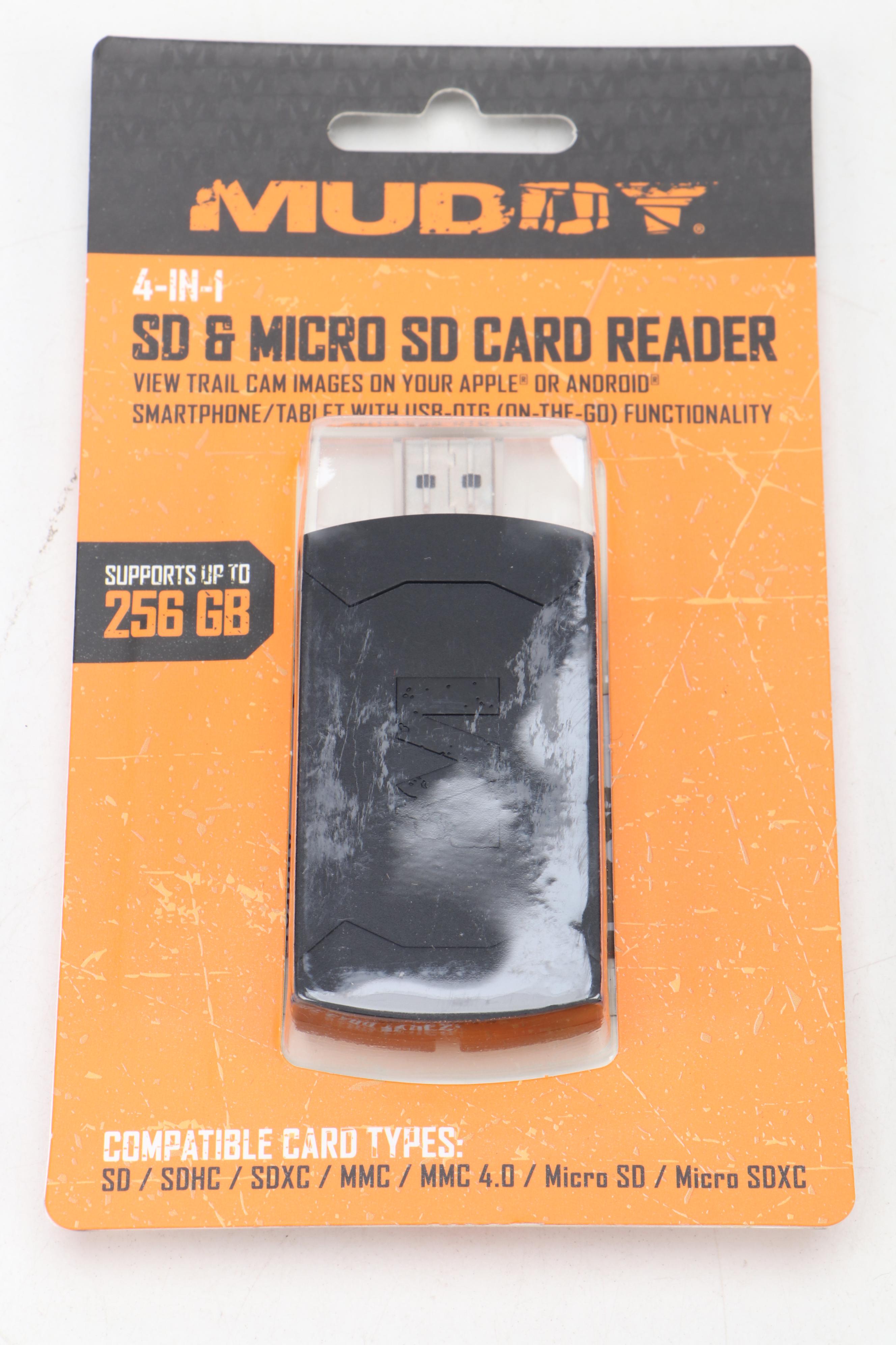 Two Stealth Cam PXV26 Infrared Trail Camera Kits With Muddy SD Card Reader