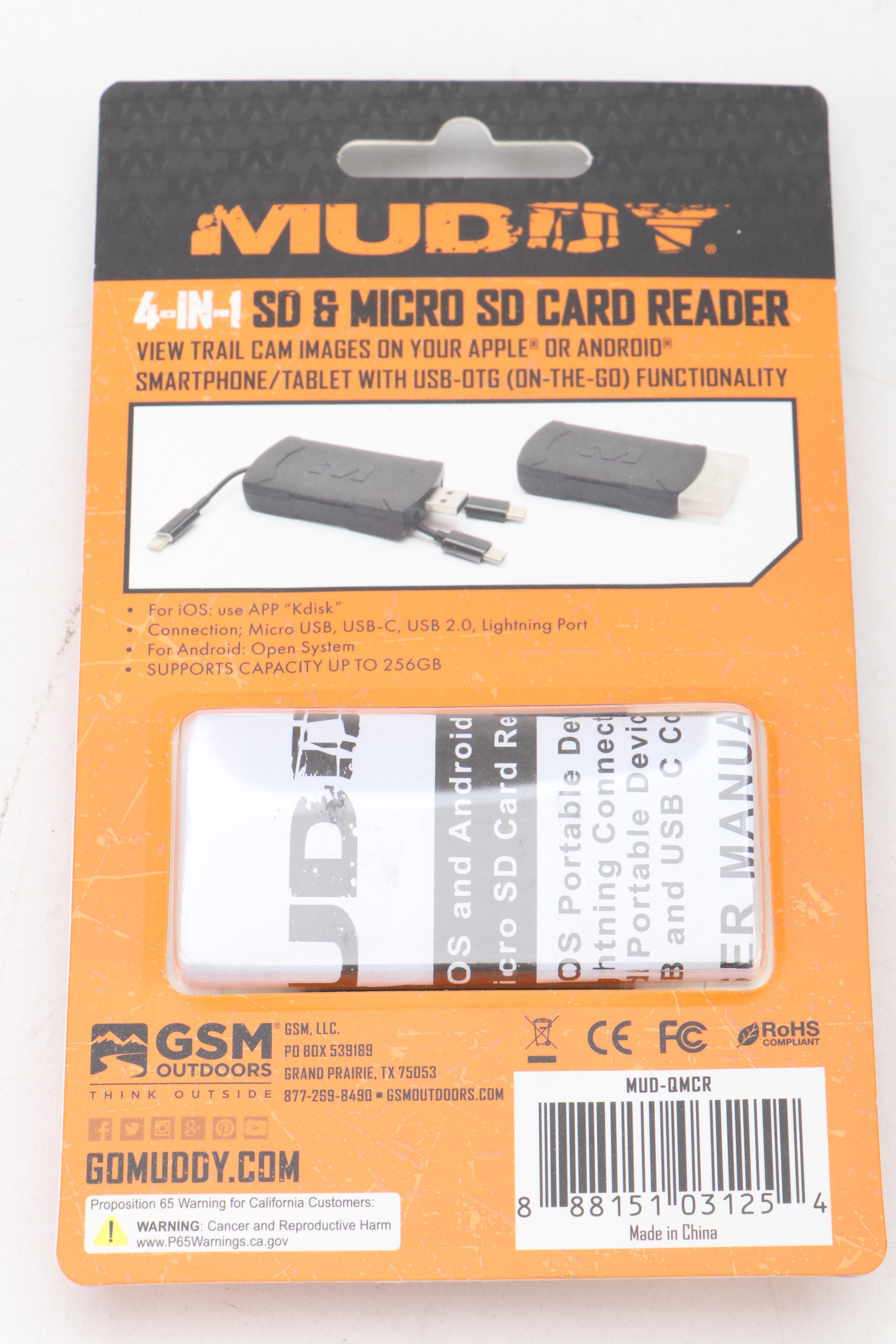 Two Stealth Cam PXV26 Infrared Trail Camera Kits With Muddy SD Card Reader