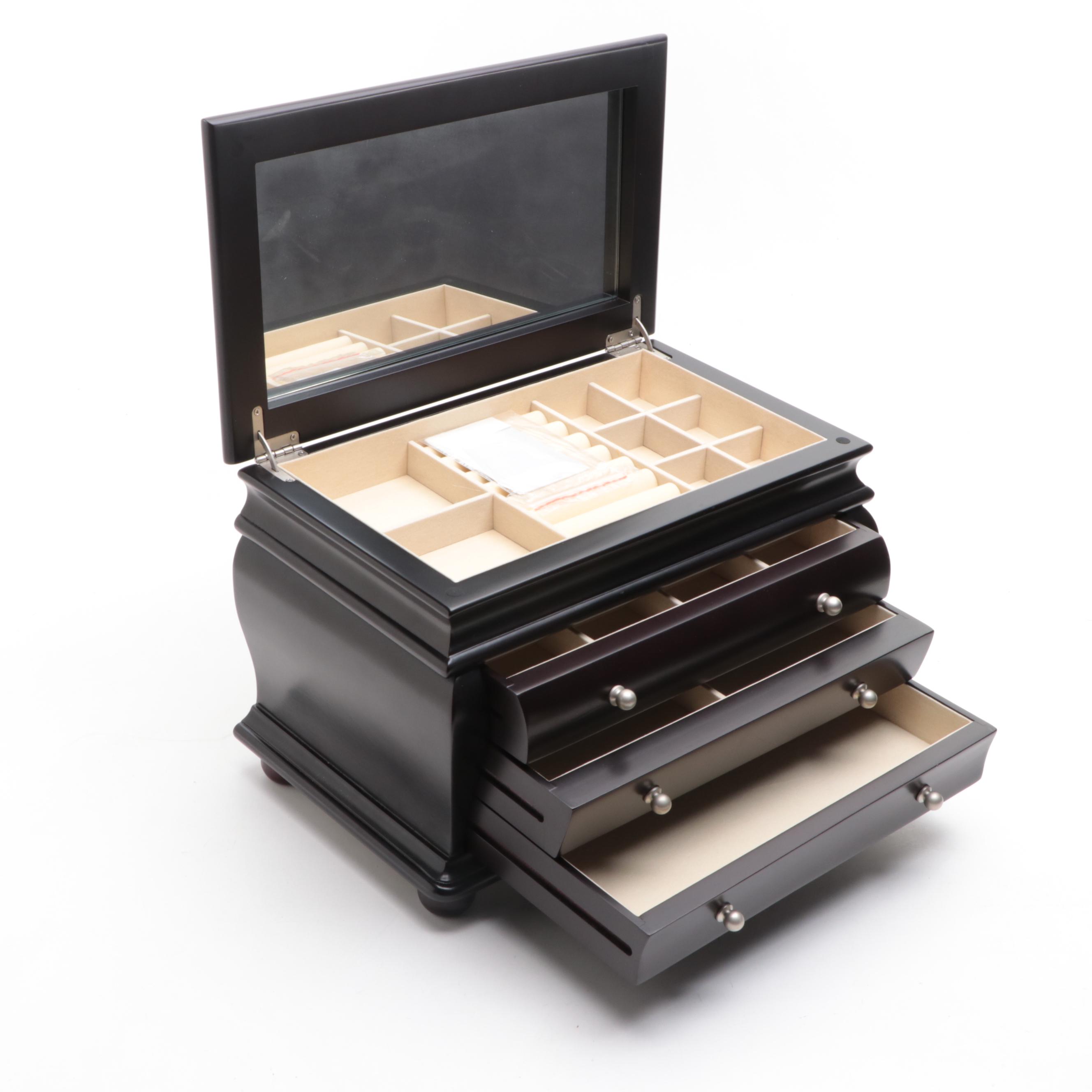 Things Remembered Espresso Finish Jewelry Box