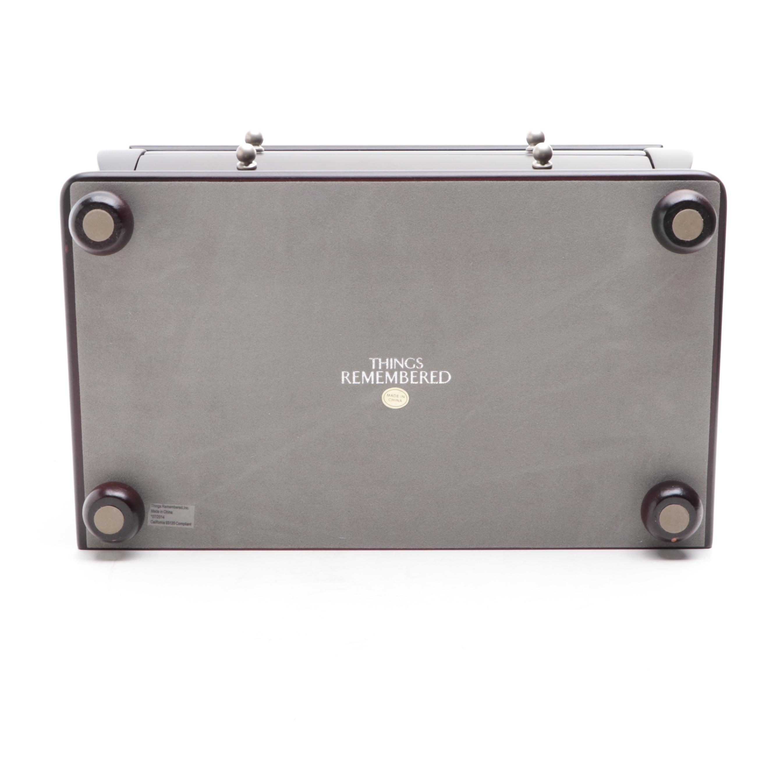 Things Remembered Espresso Finish Jewelry Box