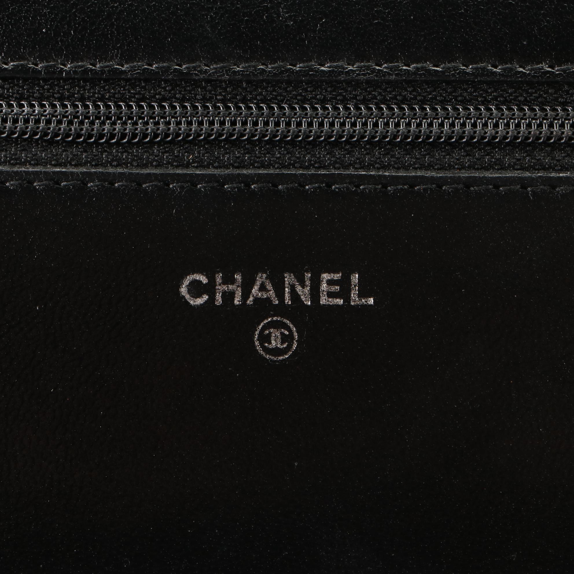 Chanel Wallet on Chain in Black Quilted Lambskin Leather