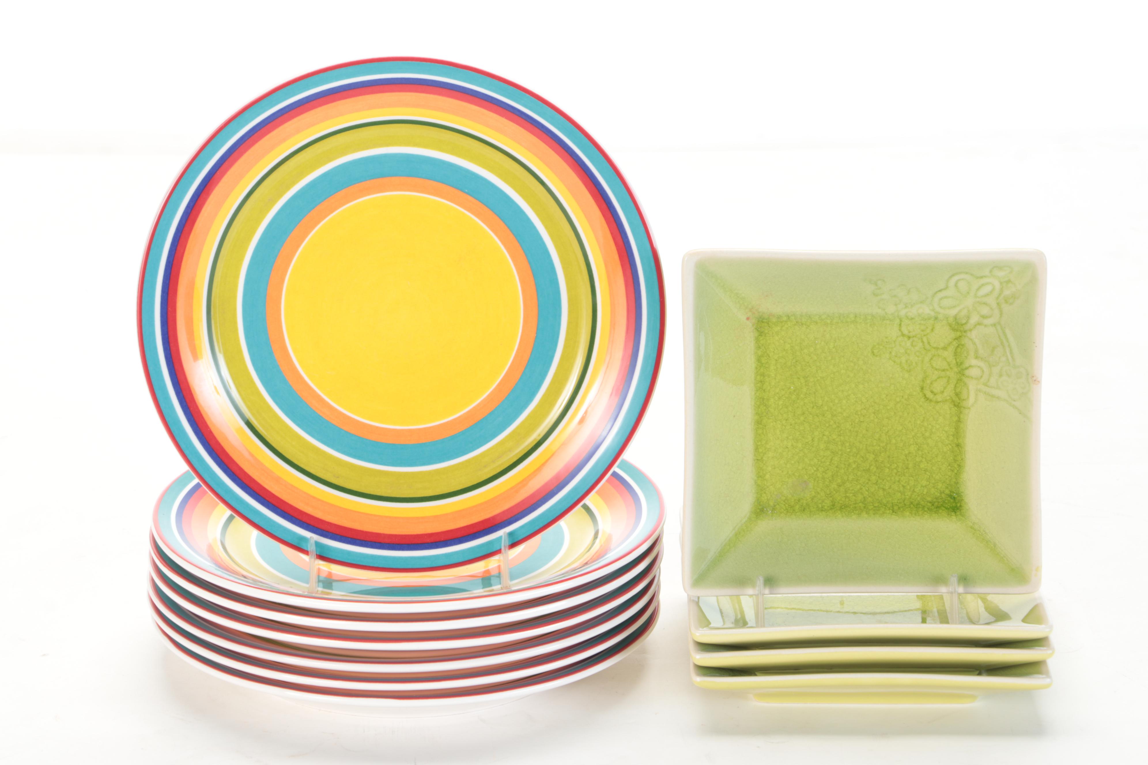 Pier 1 Imports Dishes with Stanley Thermos and Other Tableware
