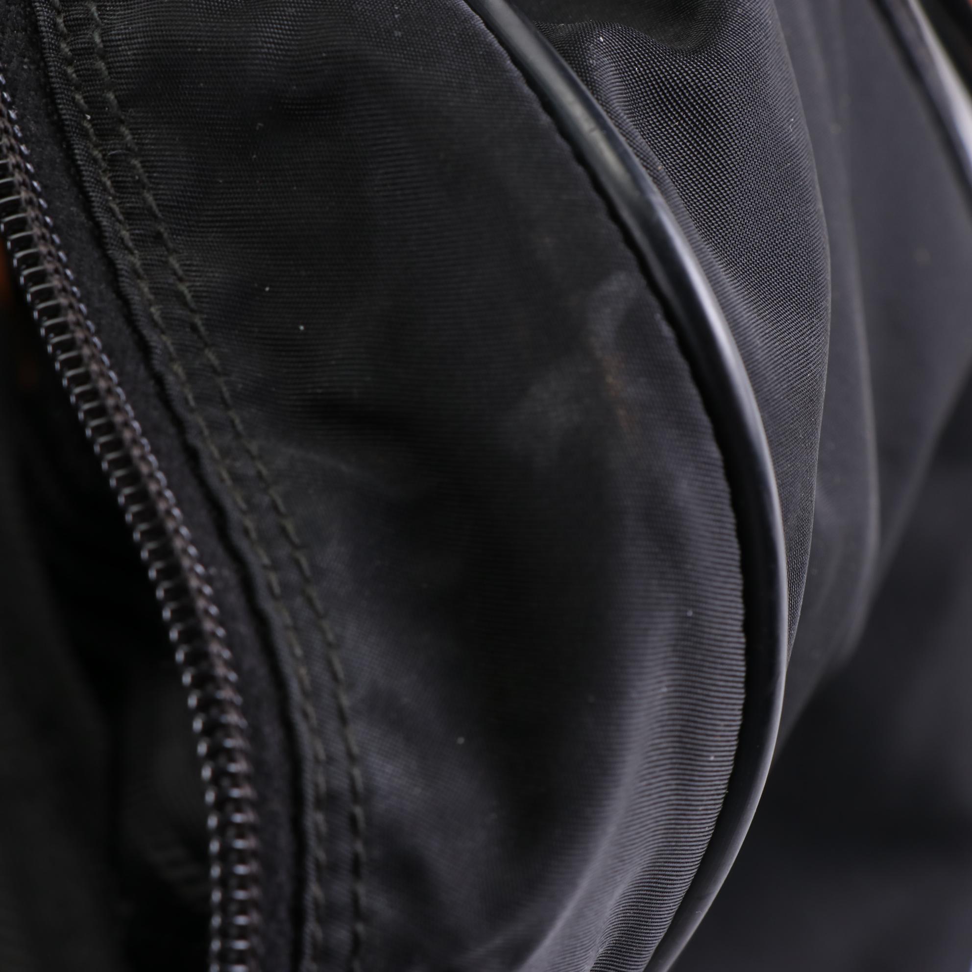 Prada Locking Duffle Bag in Nylon with Saffiano Leather Trim