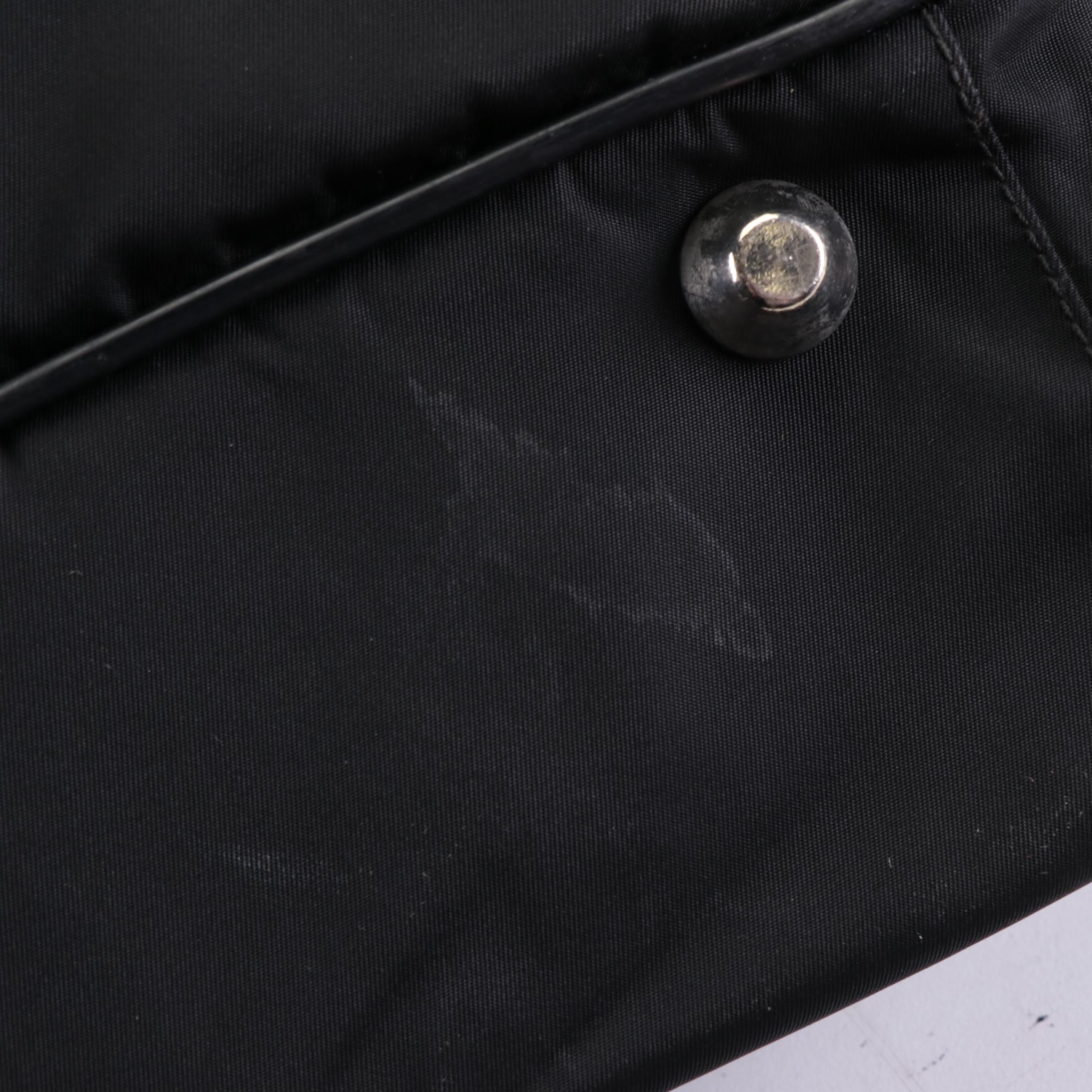 Prada Locking Duffle Bag in Nylon with Saffiano Leather Trim