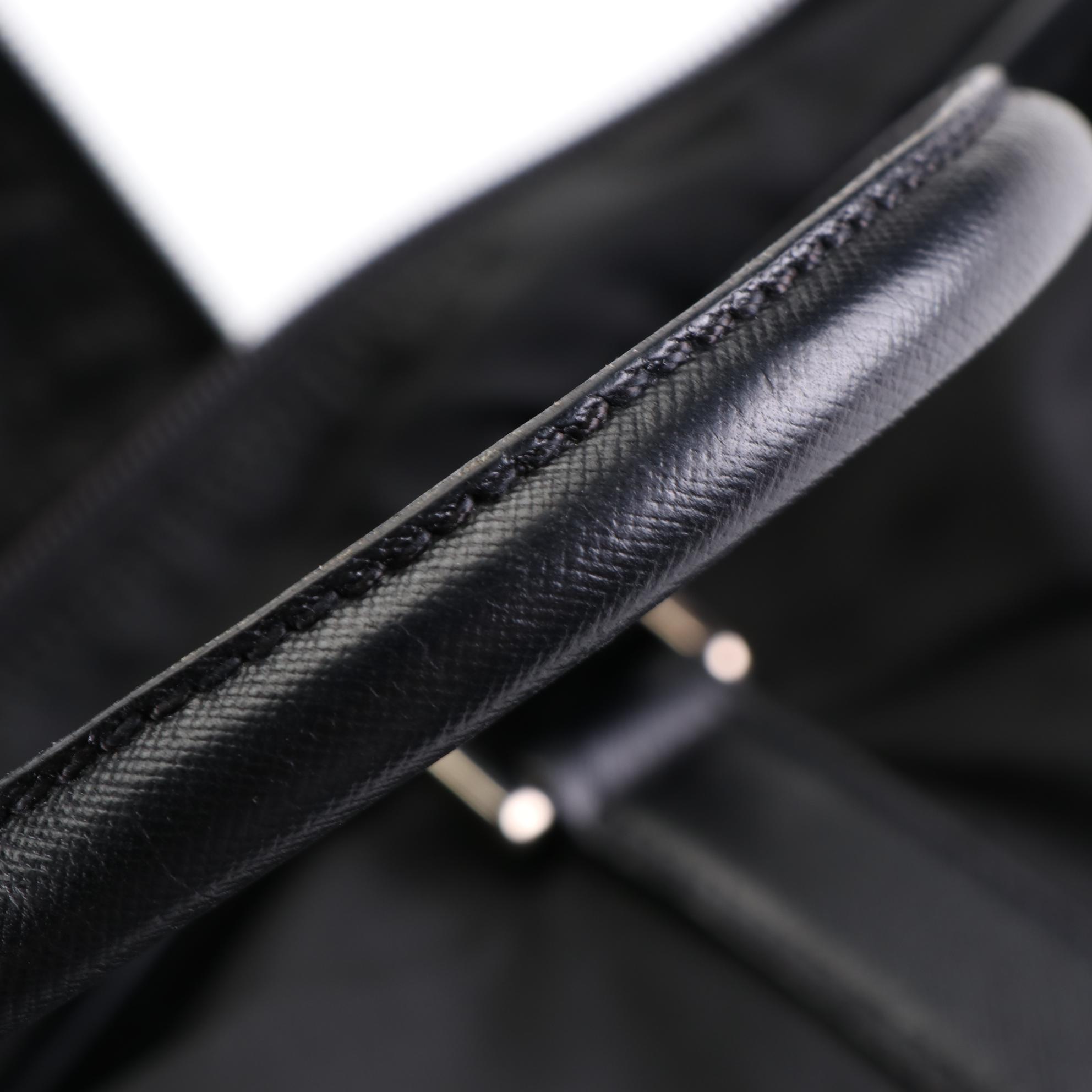 Prada Locking Duffle Bag in Nylon with Saffiano Leather Trim