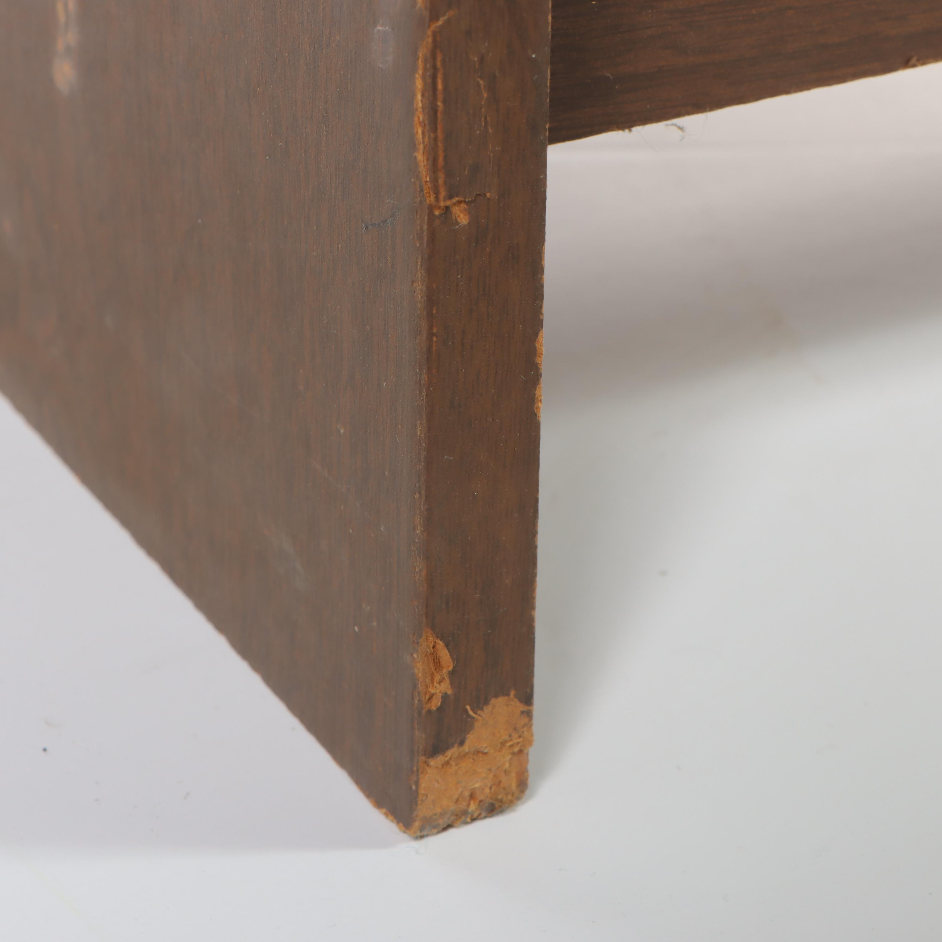 Mid Century Modern Laminate and Glass Sliding-Door Bookcase Plus Book Rack