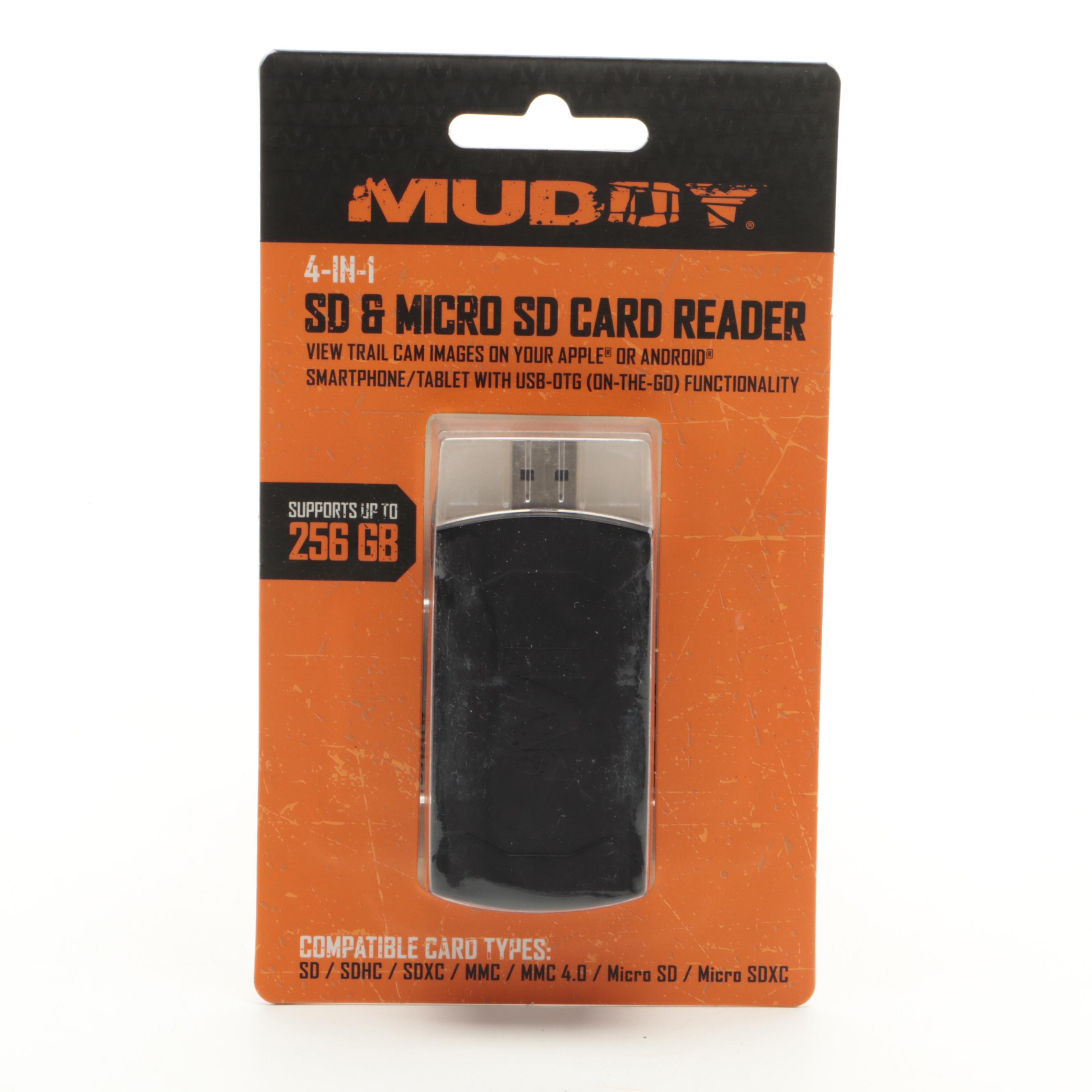 Two Stealth Cam Fusion X Cellular Trail Cameras With Muddy SD Card Reader