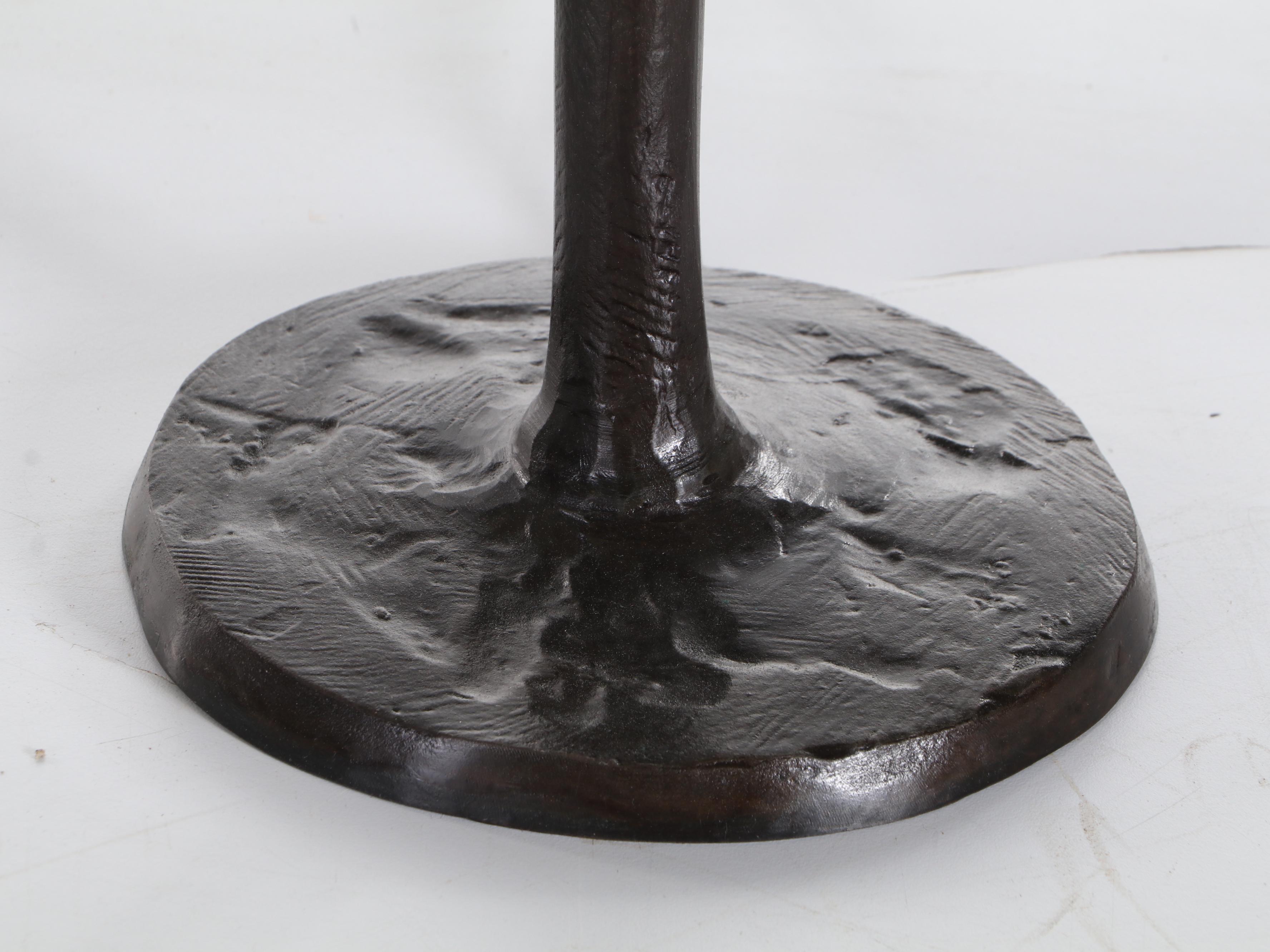 Pair of Cast Metal Console Table Lamps