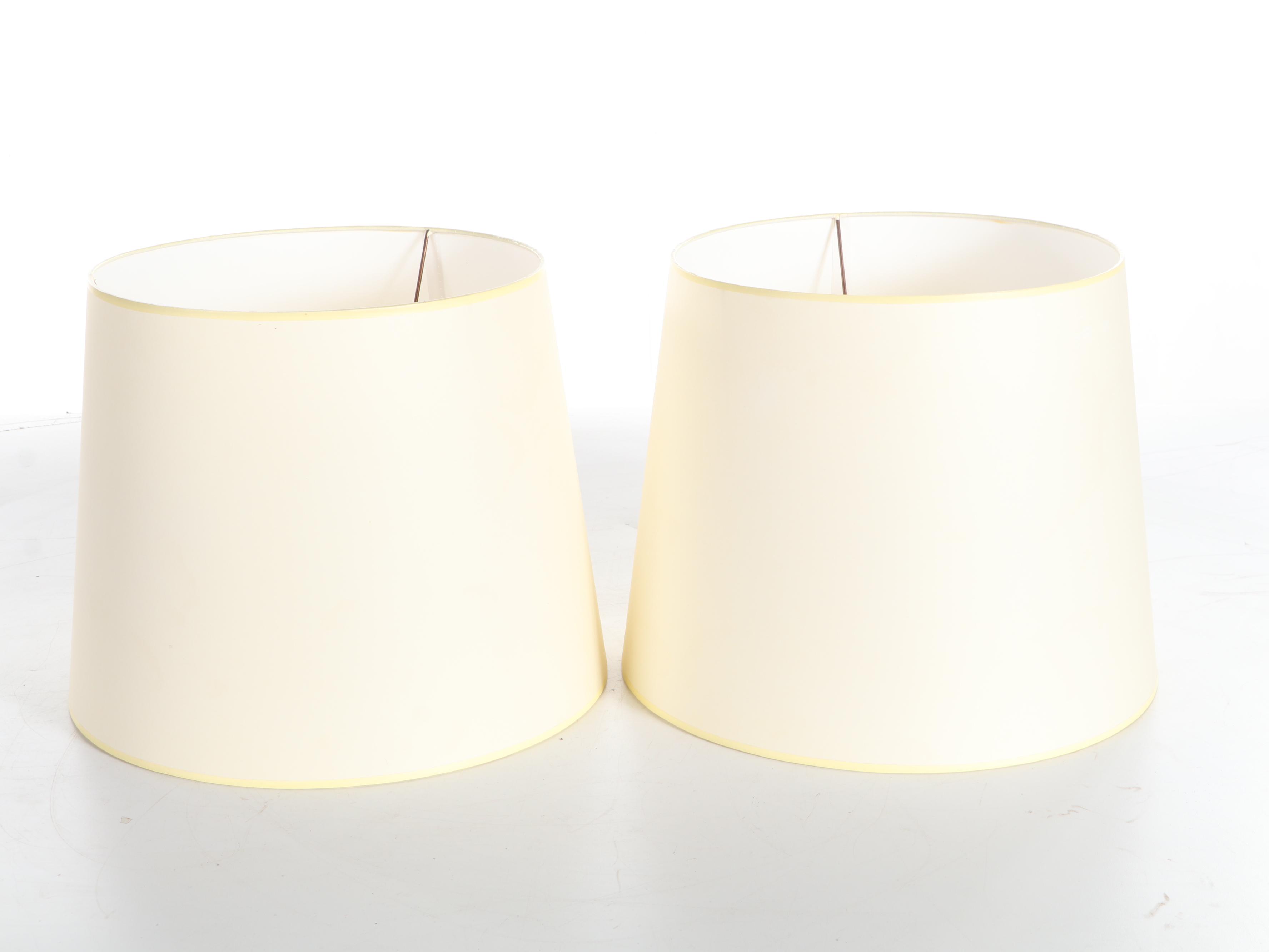 Pair of Cast Metal Console Table Lamps