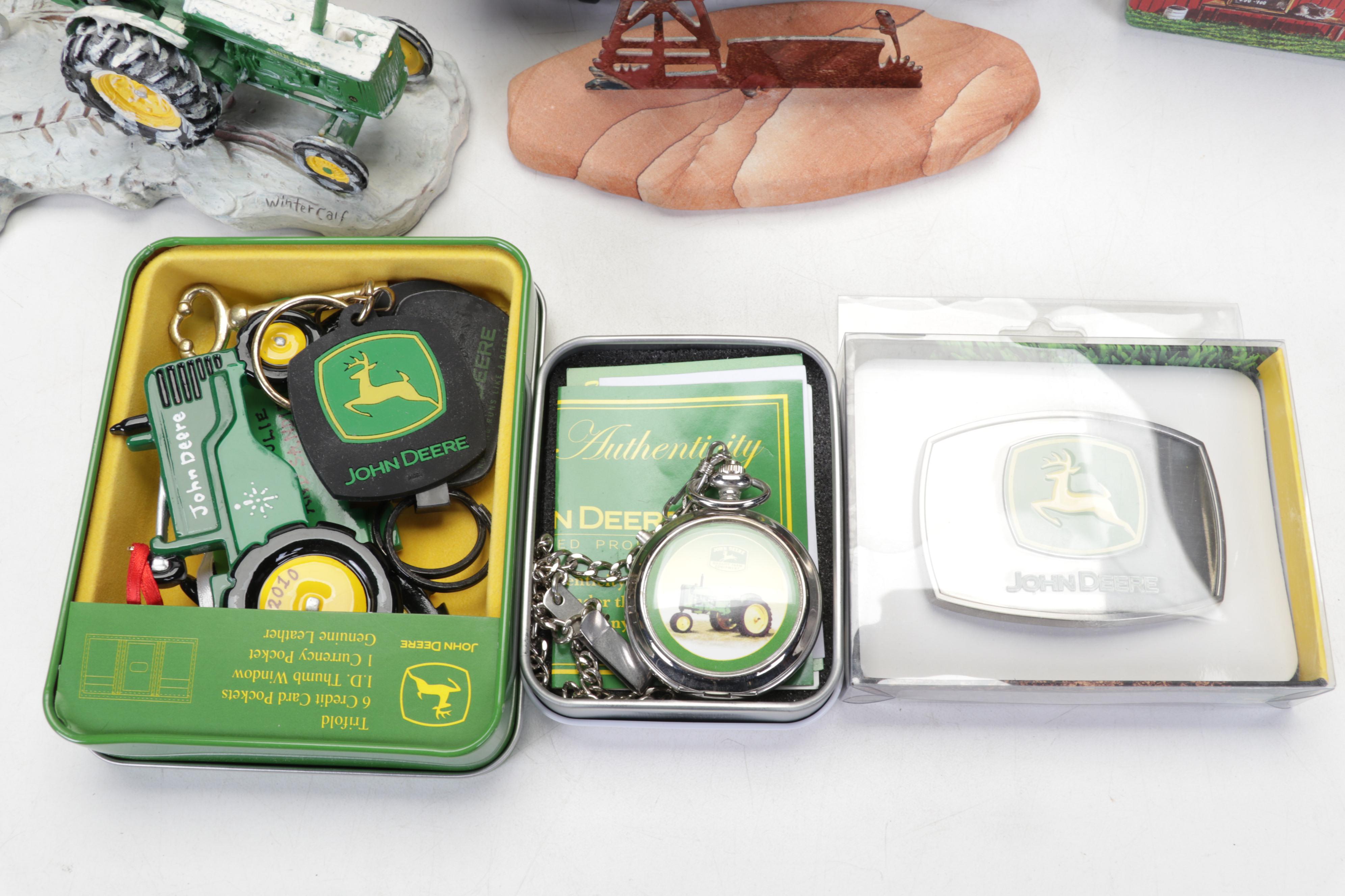 John Deere Memorabilia and Collectibles Featuring 2006 Longaberger Basket