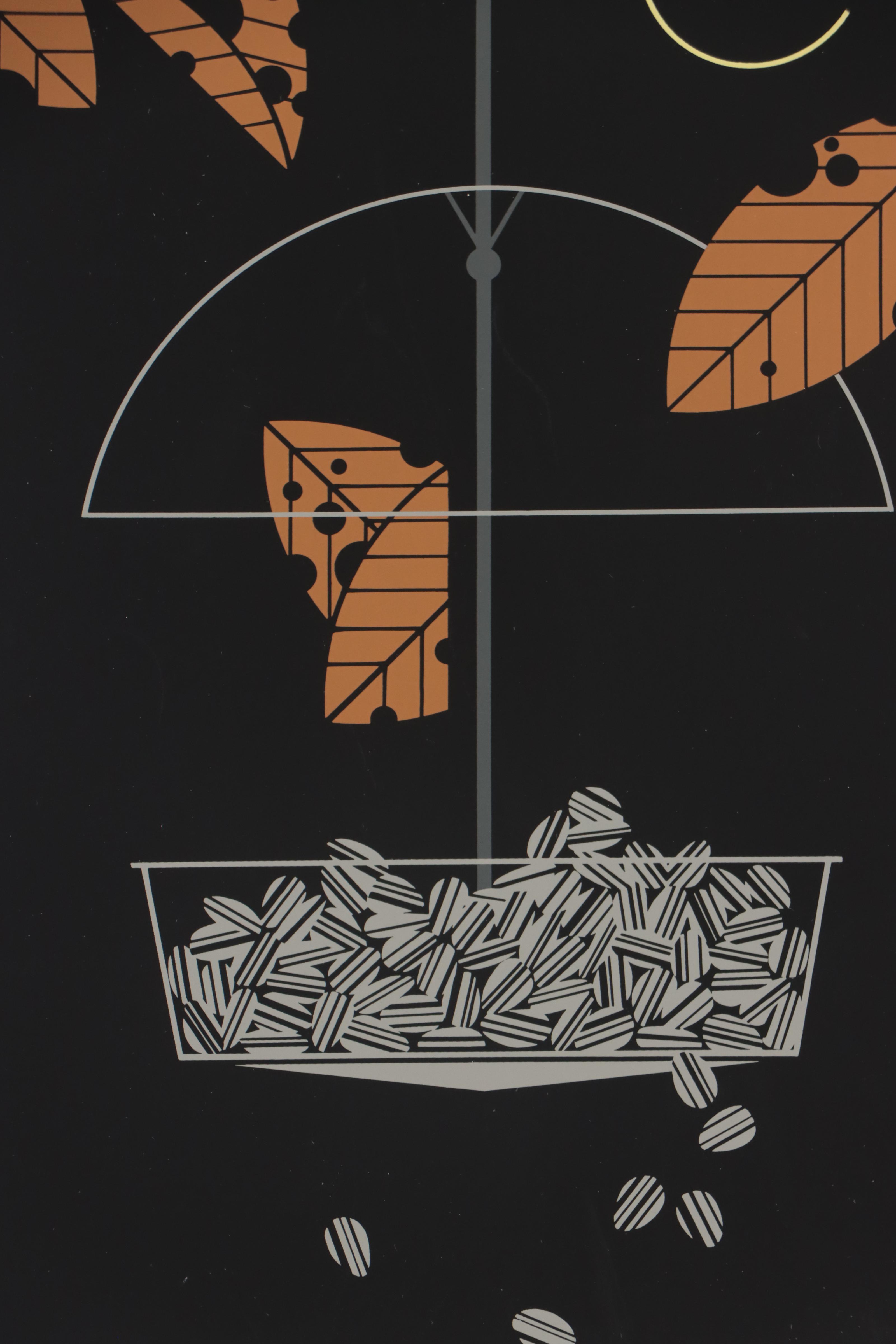 Charley Harper Serigraph "Raccsnack," 1983