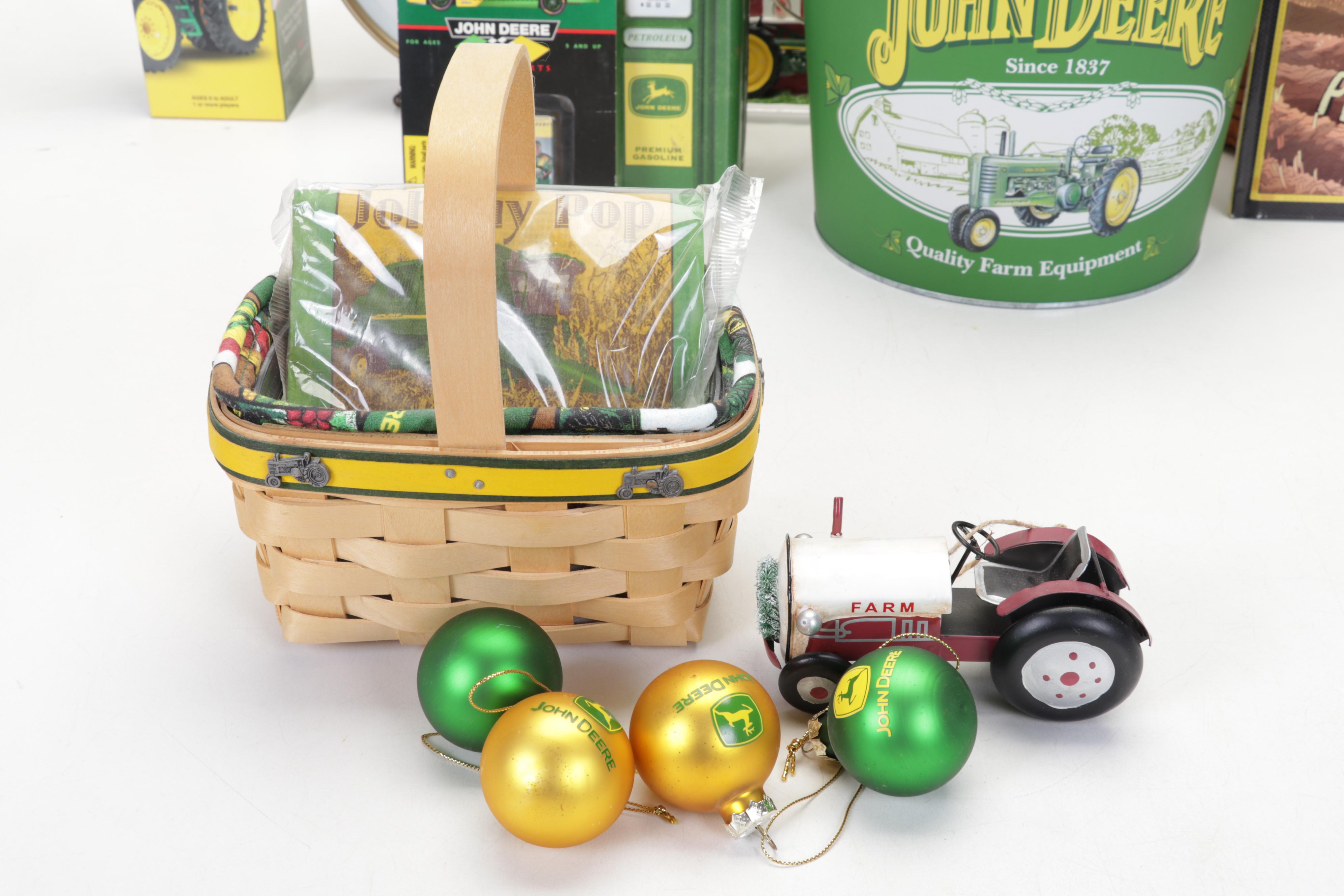 John Deere Memorabilia and Collectibles Featuring 2006 Longaberger Basket