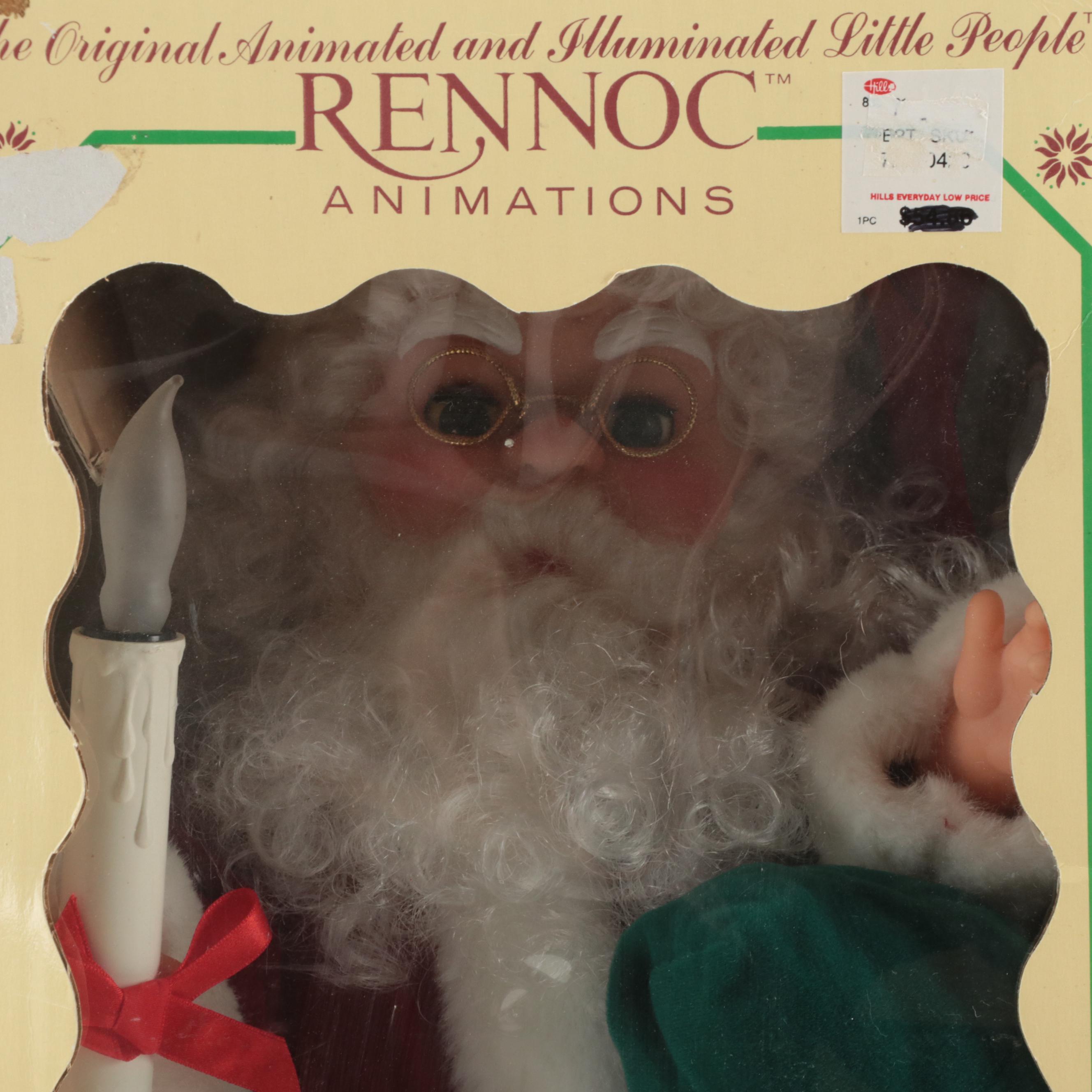 Rennoc Animation Santa Claus and Caroler Animated Figures