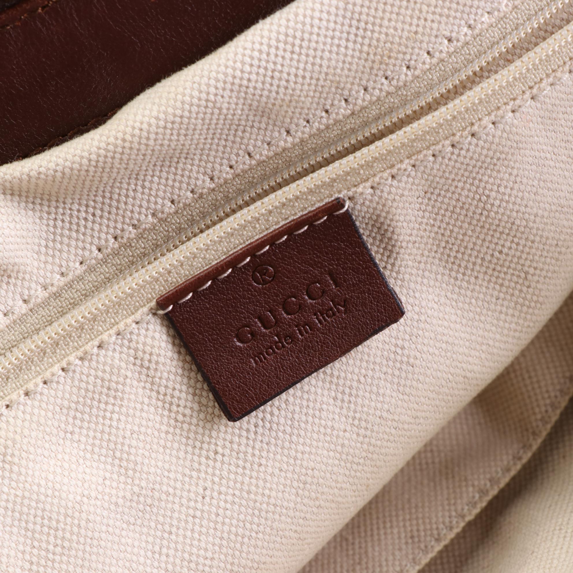 Gucci Diamante Sukey Two-Way Bag in Brown Leather