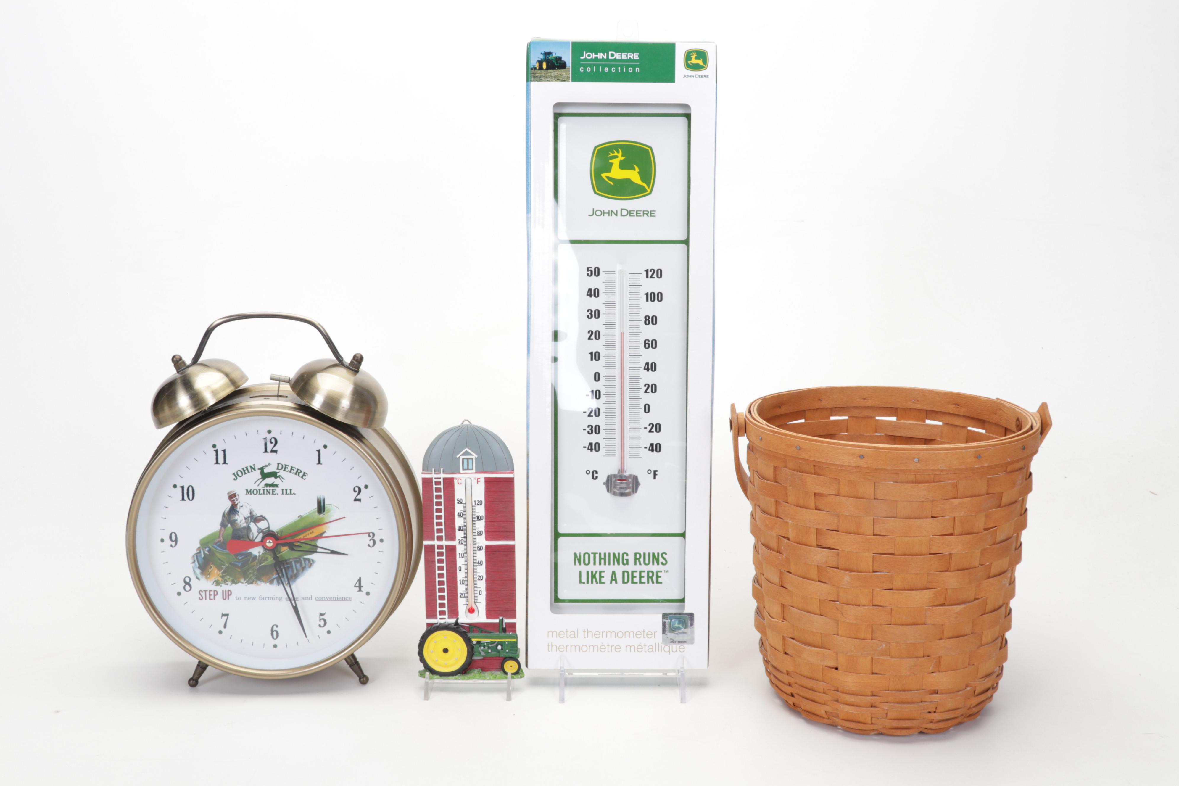 John Deere Memorabilia and Collectibles Featuring 2006 Longaberger Basket