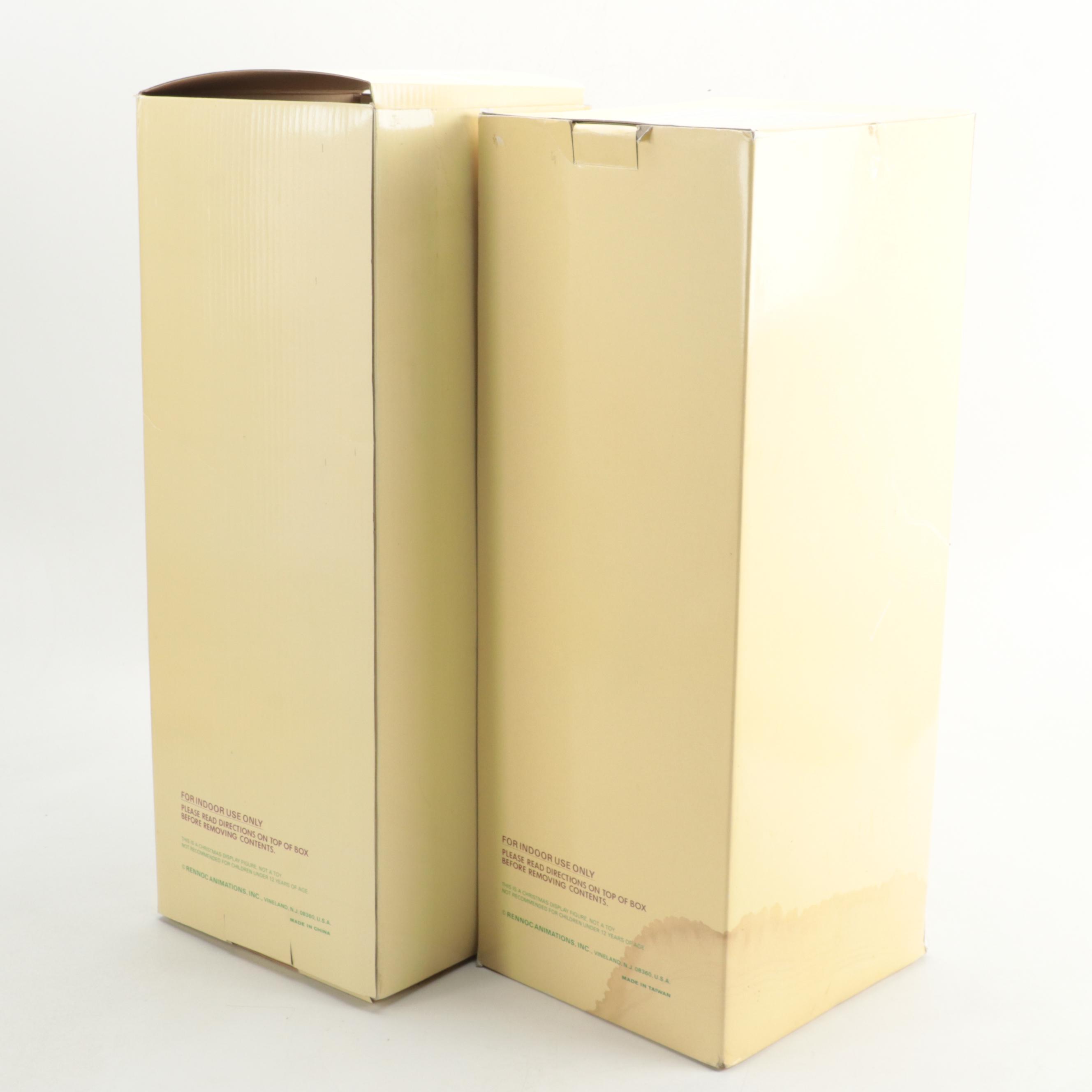 Rennoc Animation Santa Claus and Caroler Animated Figures