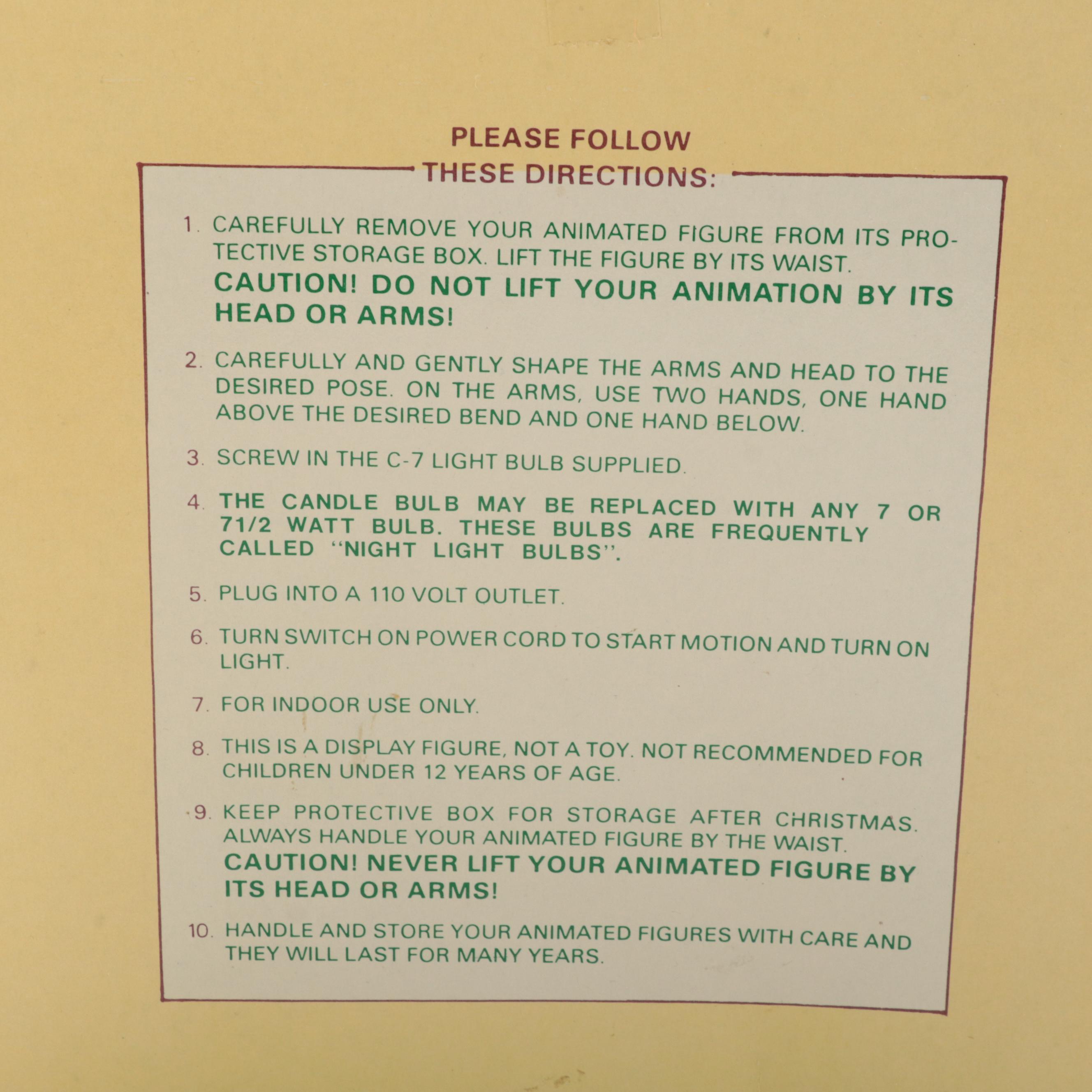 Rennoc Animation Santa Claus and Caroler Animated Figures