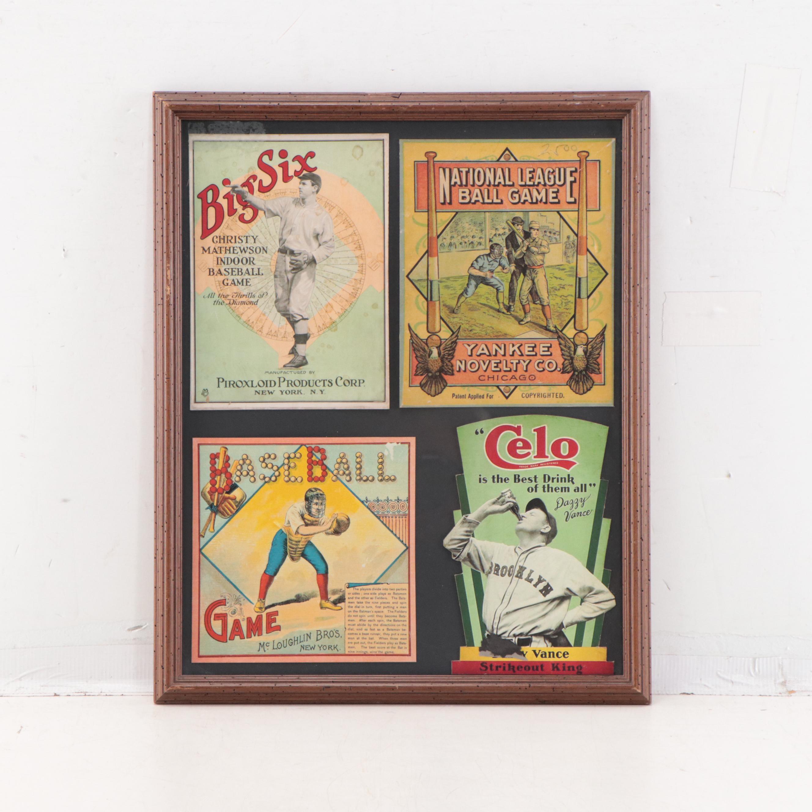 McLoughlin Bros., Other Pre-War Baseball Game Giclées, Weather Calendar, More