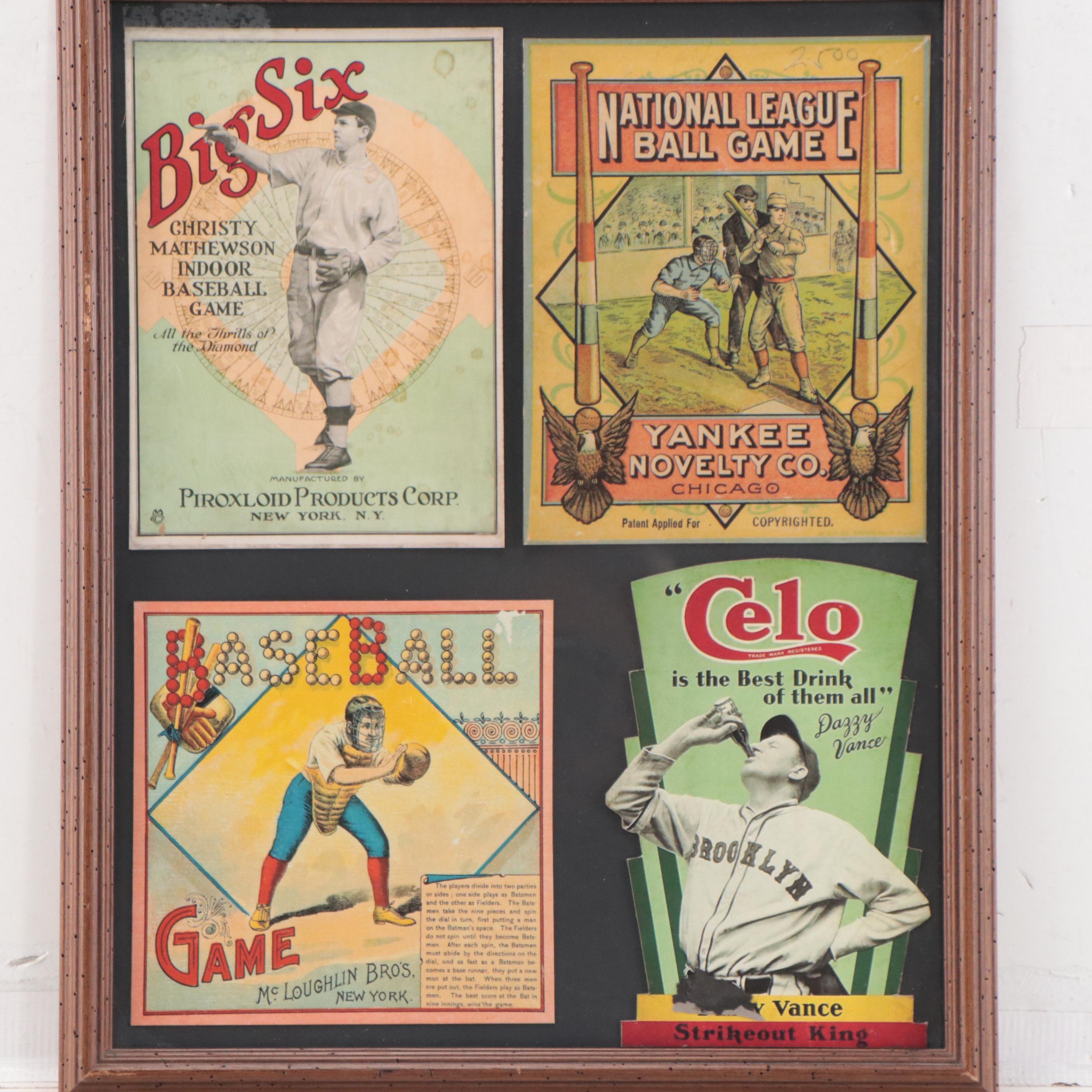 McLoughlin Bros., Other Pre-War Baseball Game Giclées, Weather Calendar, More