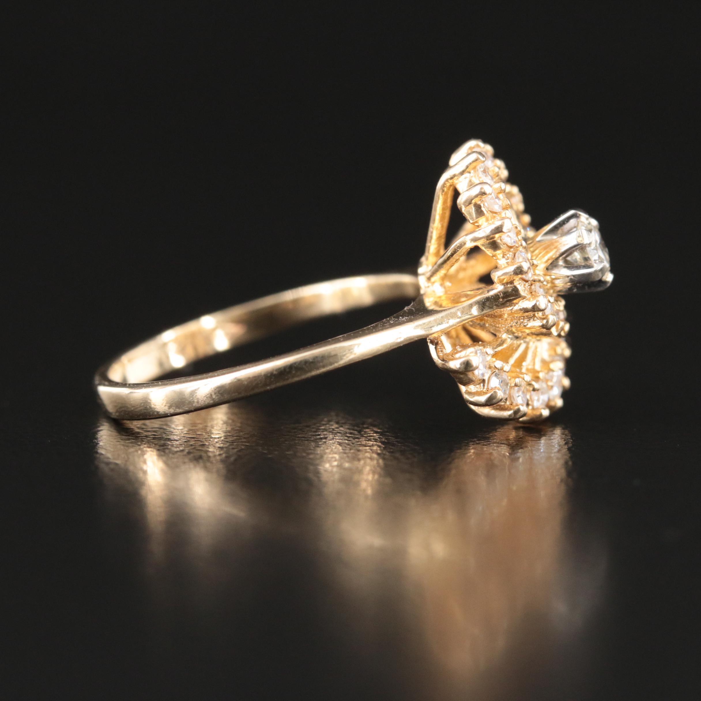 Vintage 14K 0.48 CTW Diamond Ring