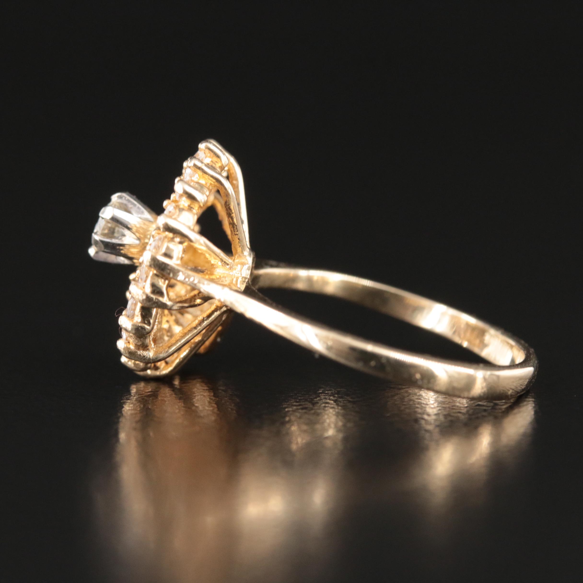 Vintage 14K 0.48 CTW Diamond Ring