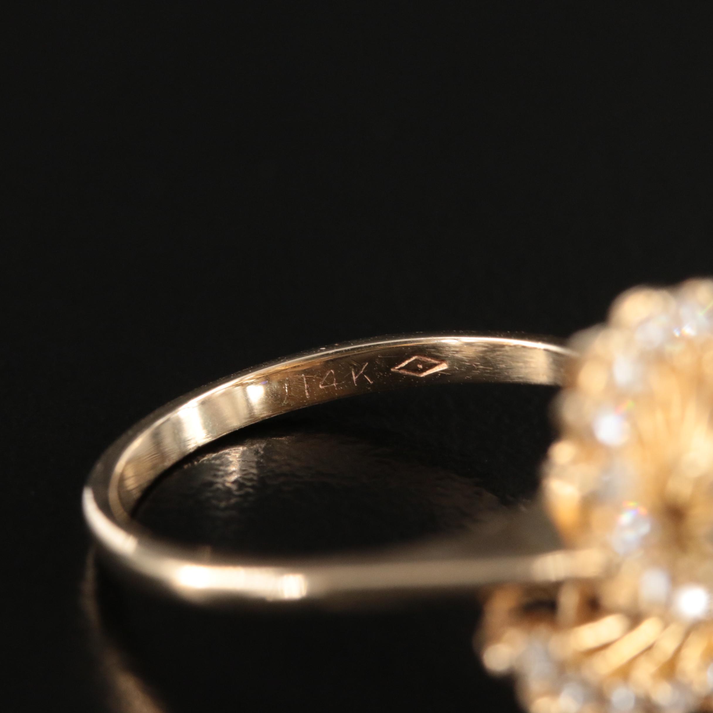 Vintage 14K 0.48 CTW Diamond Ring