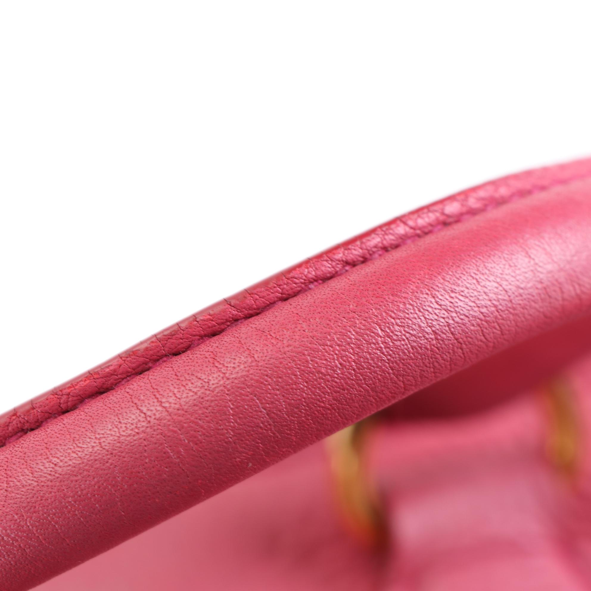 Prada Handbag in Pink Vitello Daino Leather