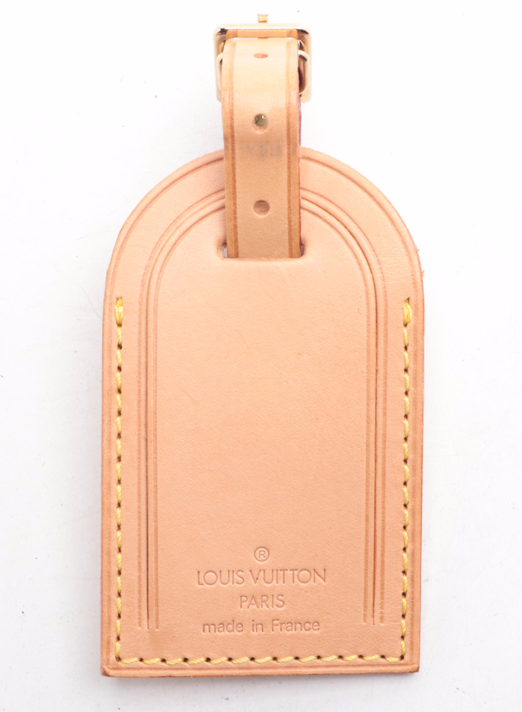 Louis Vuitton Luggage Tag and Poignet in Vachetta Leather