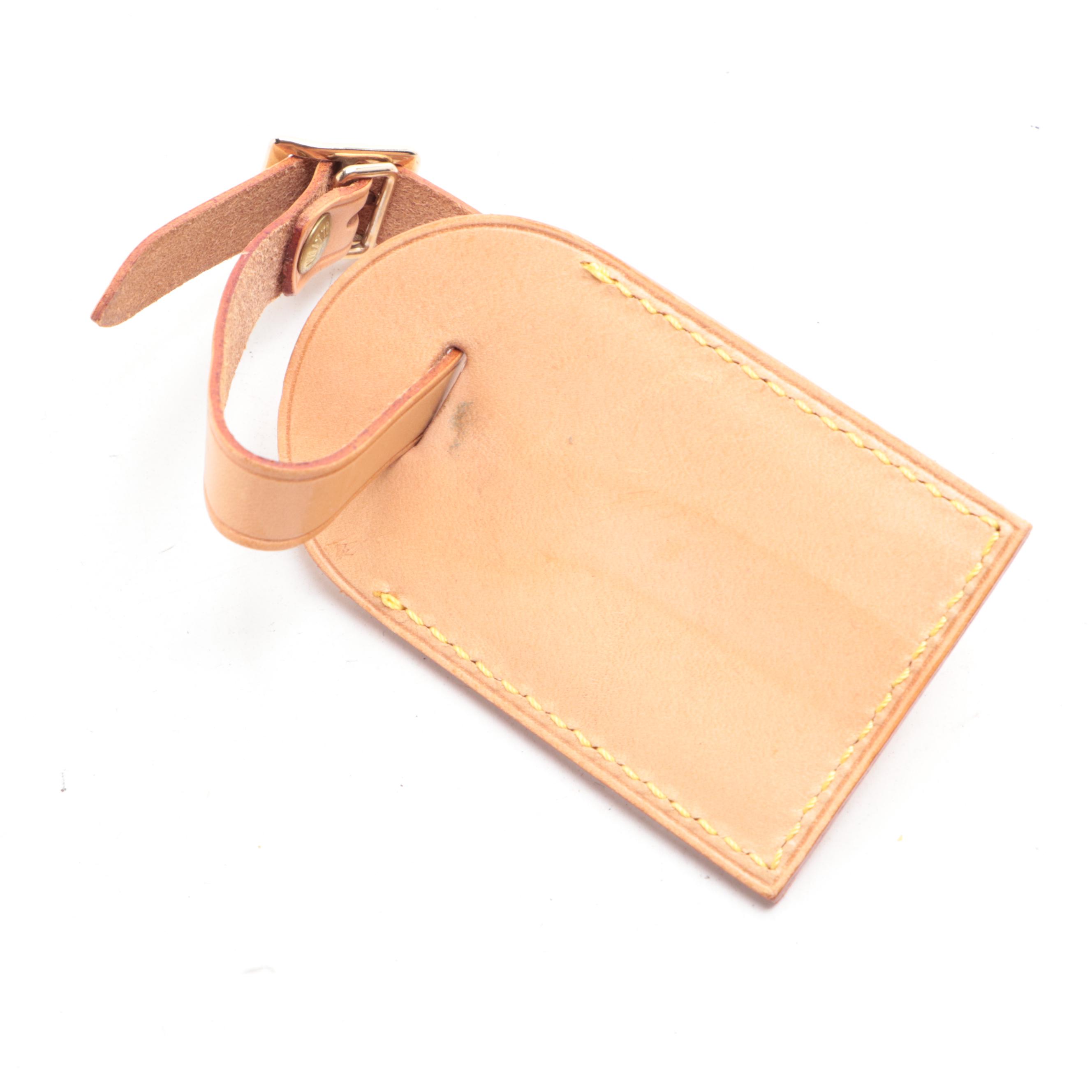 Louis Vuitton Luggage Tag and Poignet in Vachetta Leather