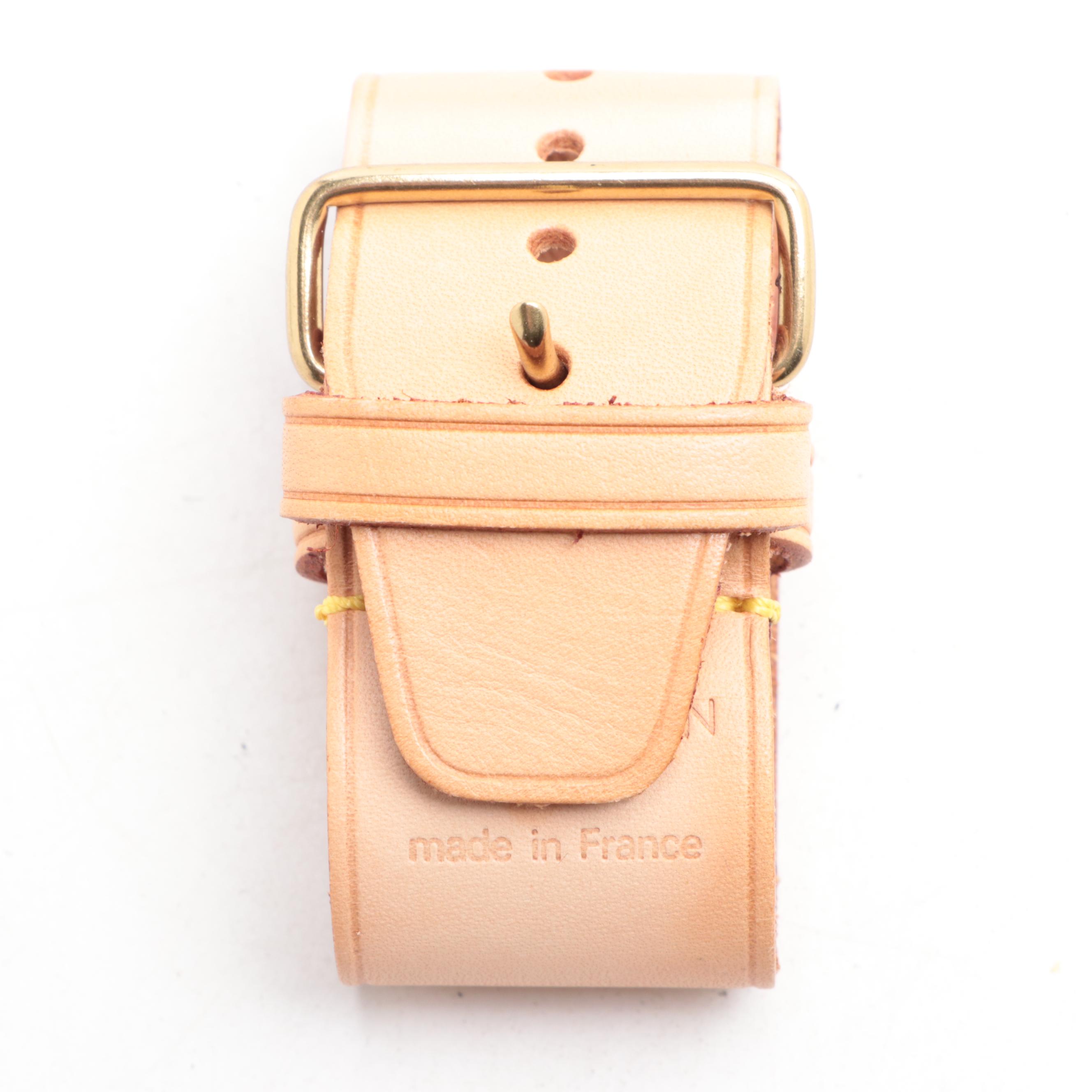 Louis Vuitton Luggage Tag and Poignet in Vachetta Leather