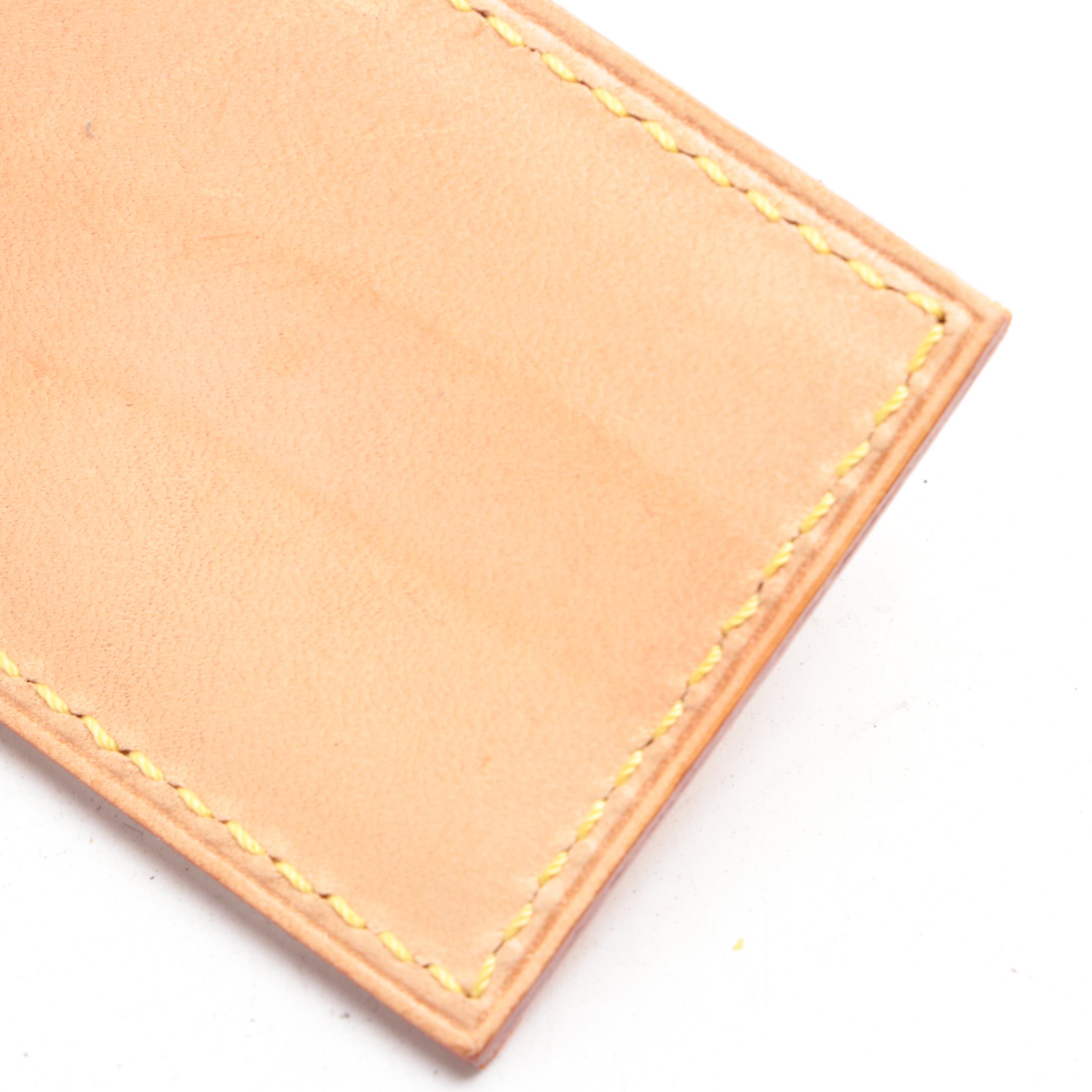 Louis Vuitton Luggage Tag and Poignet in Vachetta Leather